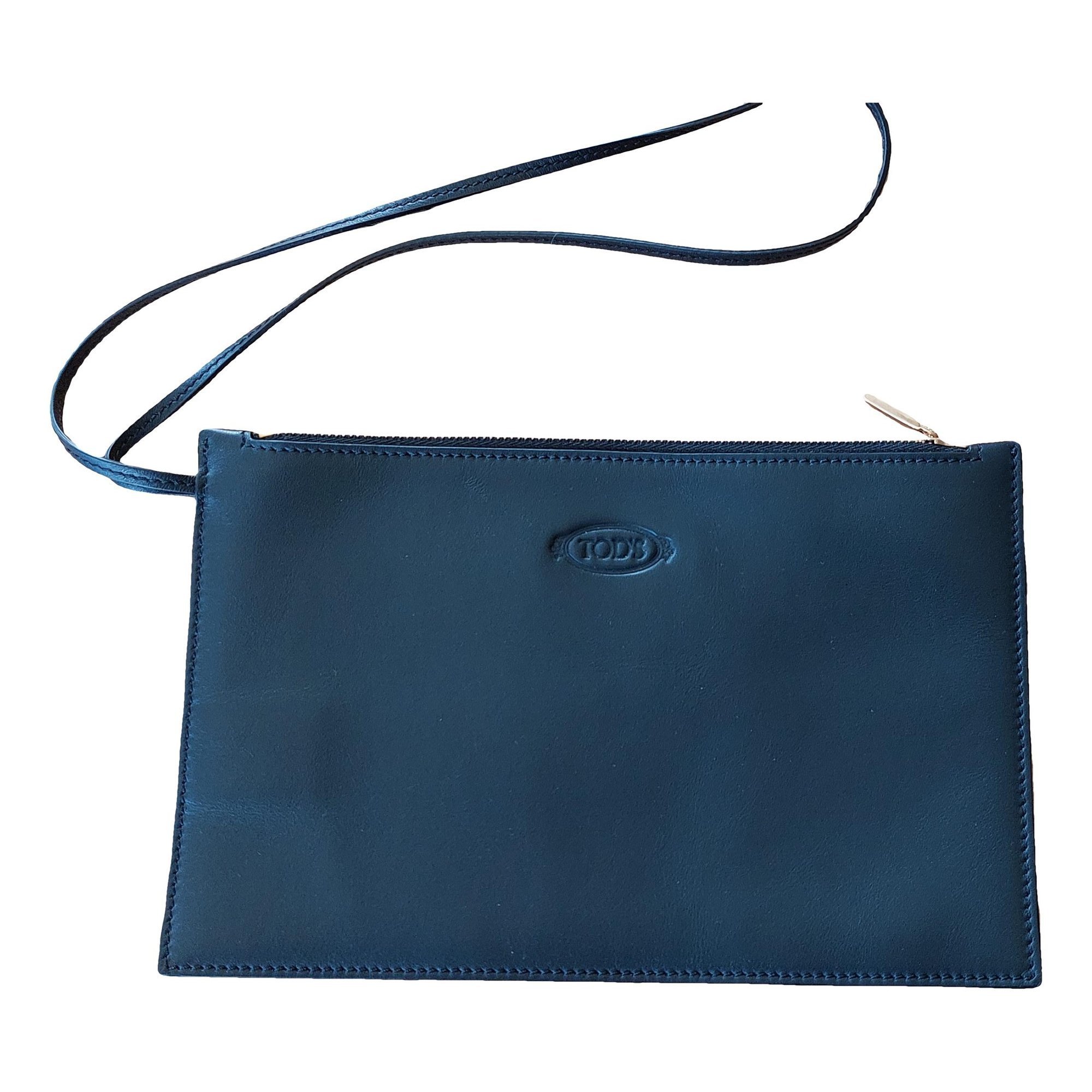 Leather clutch bag