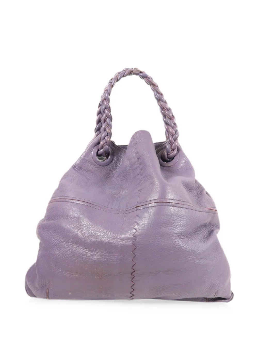 Julie braided-handle tote bag