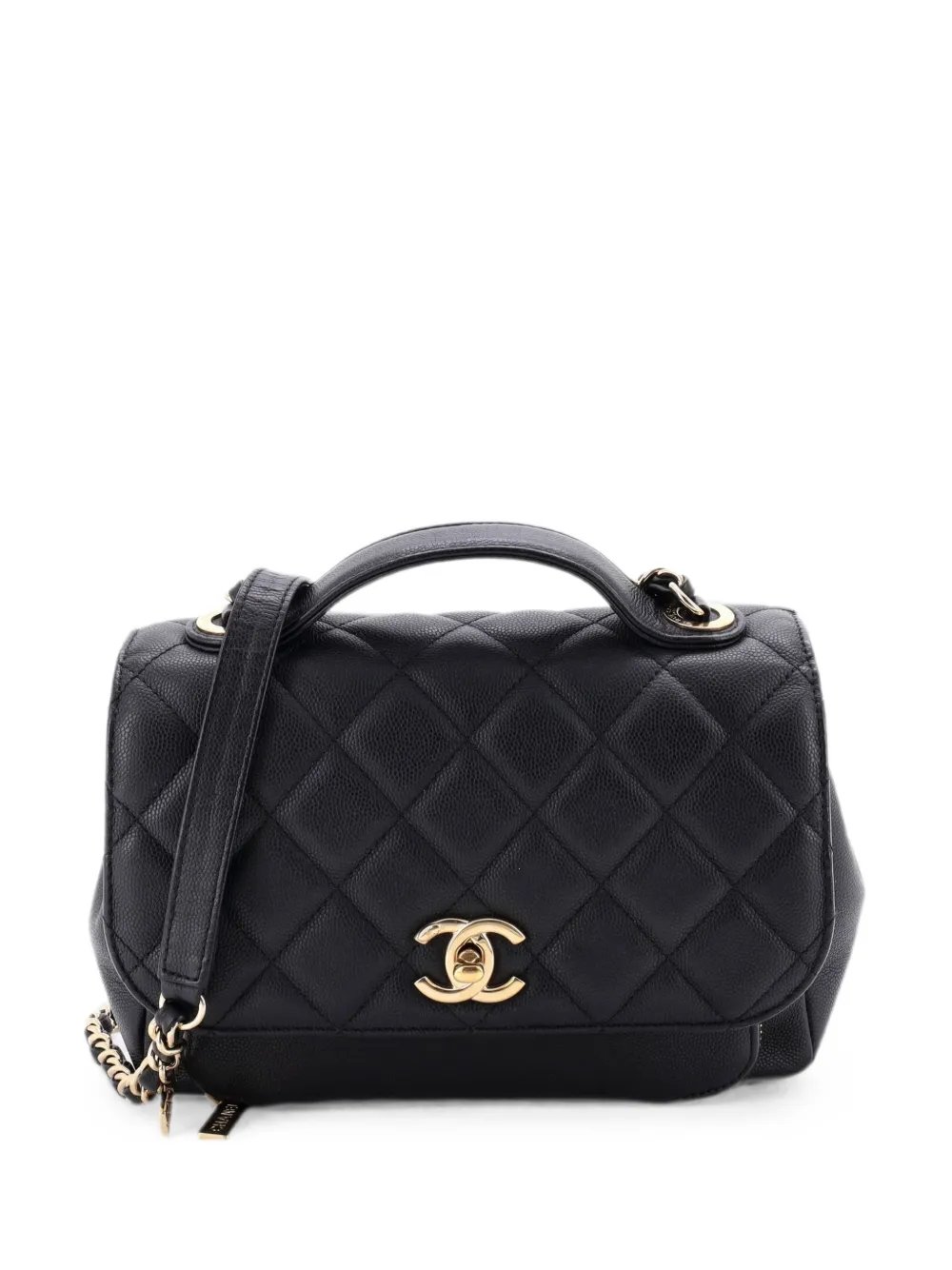 Business Affinity Flap Bag Quilted Caviar Small shoulder bag