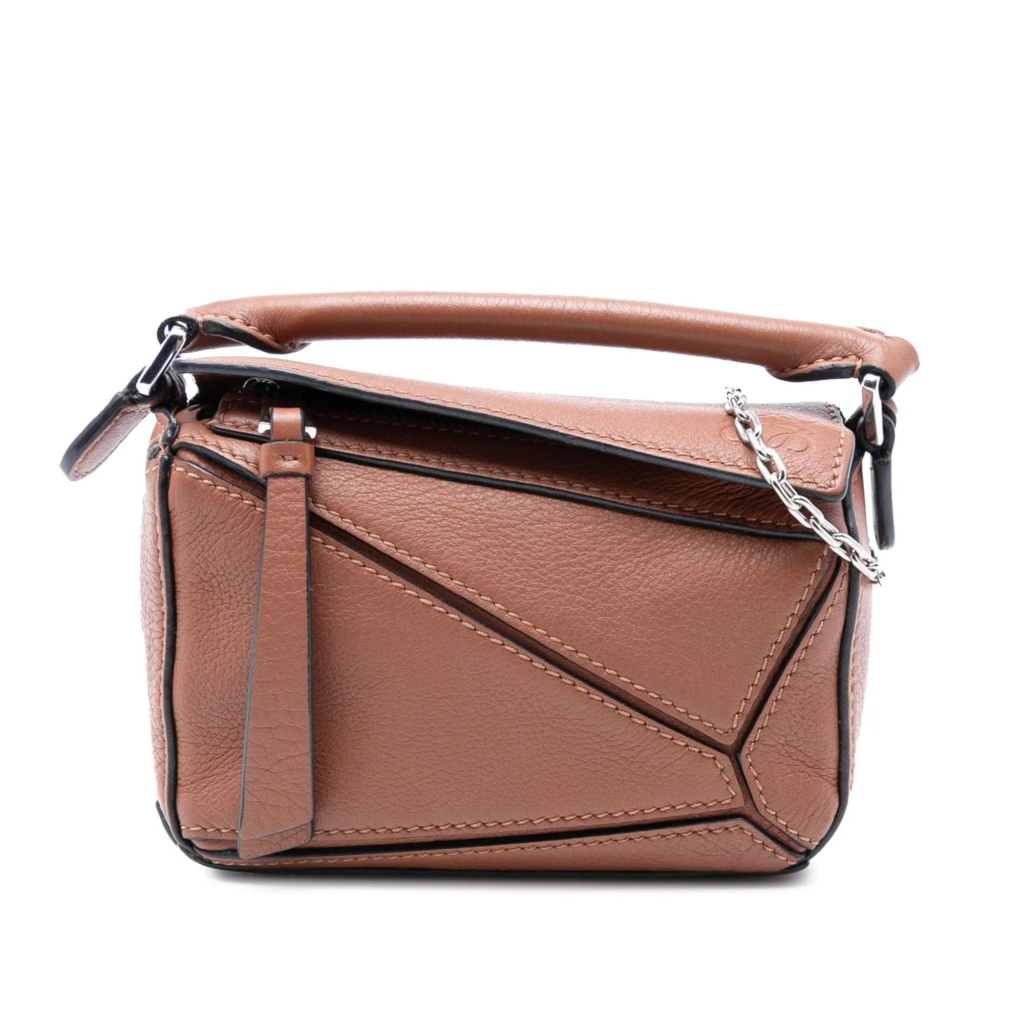 Puzzle pony-style calfskin handbag