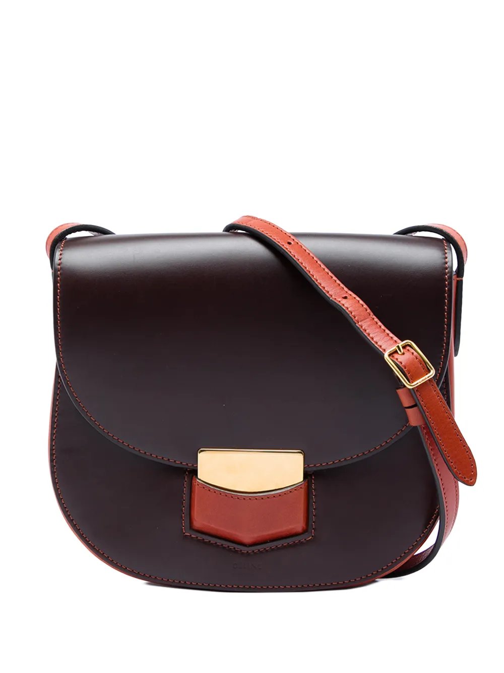 2000-2026 Small Bicolor Glazed Calfskin Trotteur crossbody bag