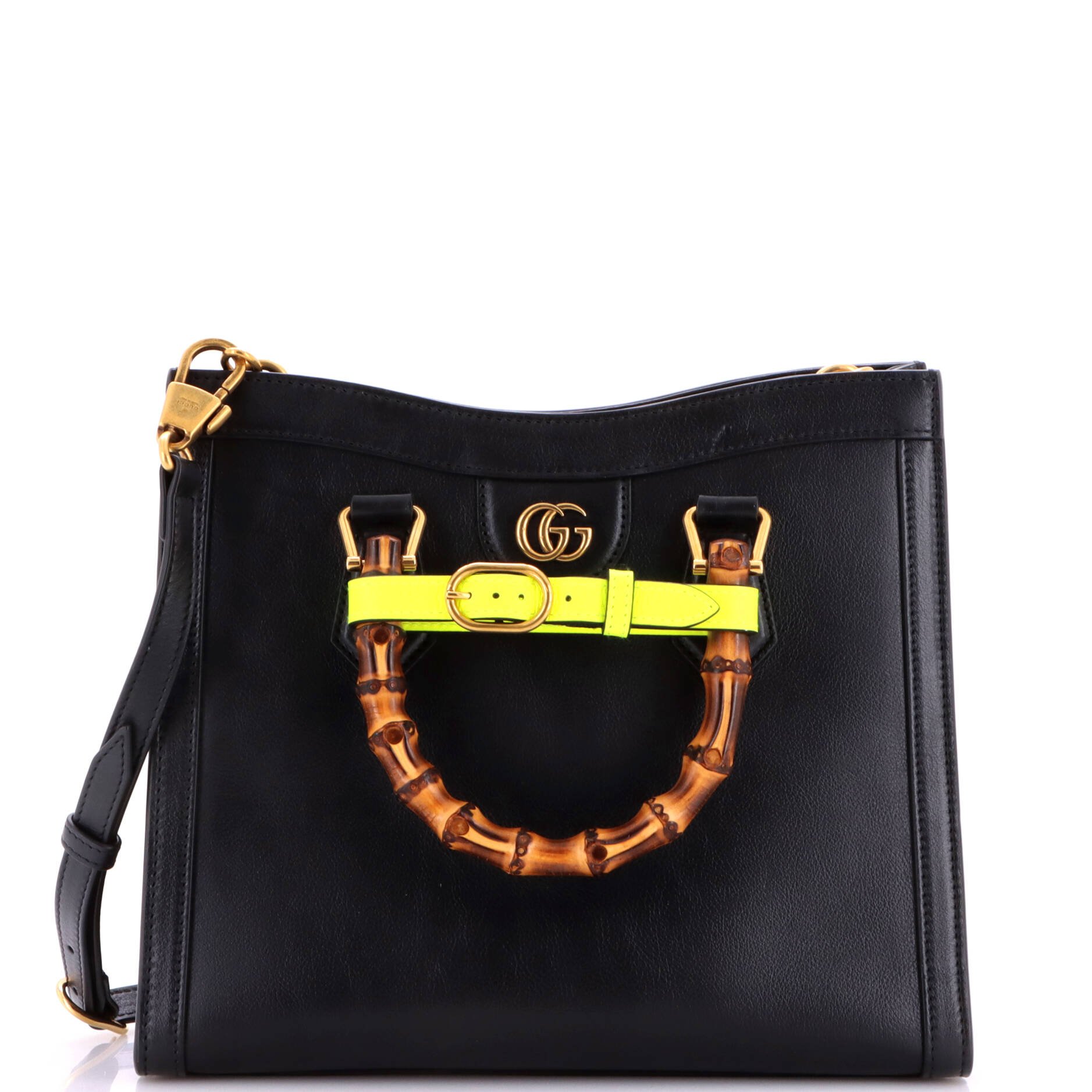 Diana NM Bamboo Handle Tote Leather Small