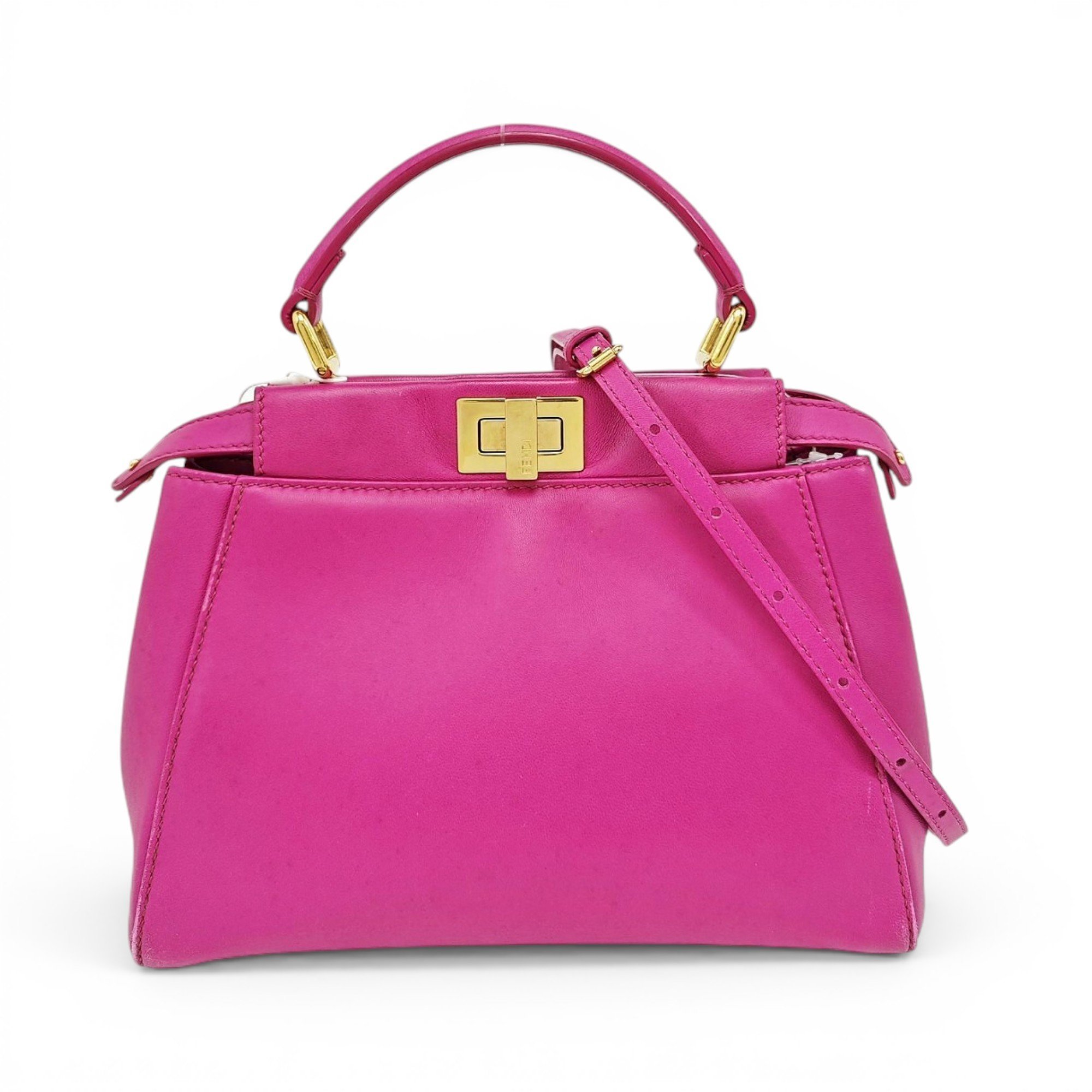 Peekaboo leather handbag