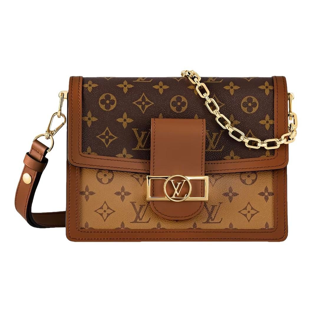 Dauphine leather handbag