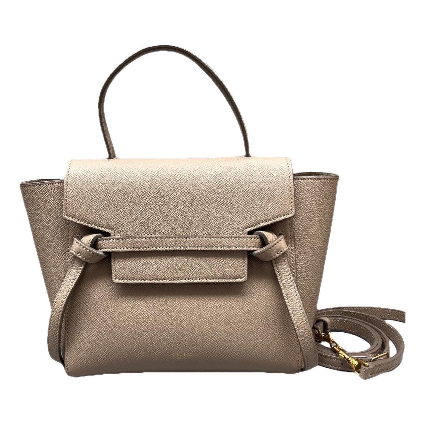 Belt leather handbag