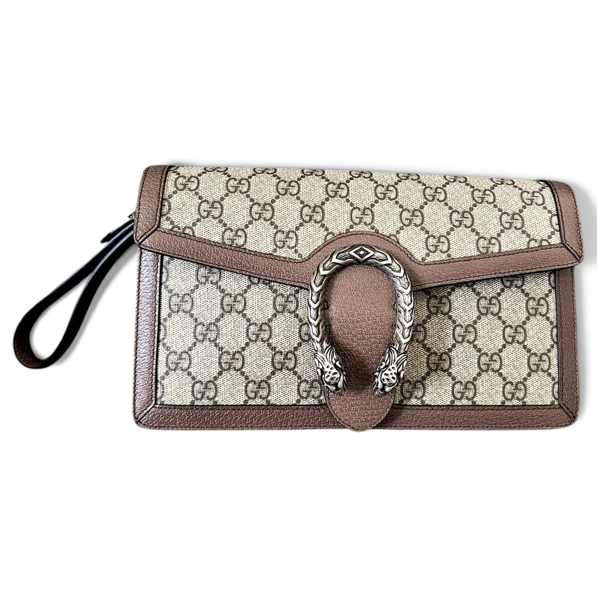 Dionysus leather clutch bag