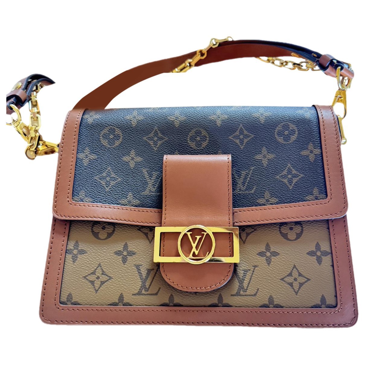 Dauphine leather handbag