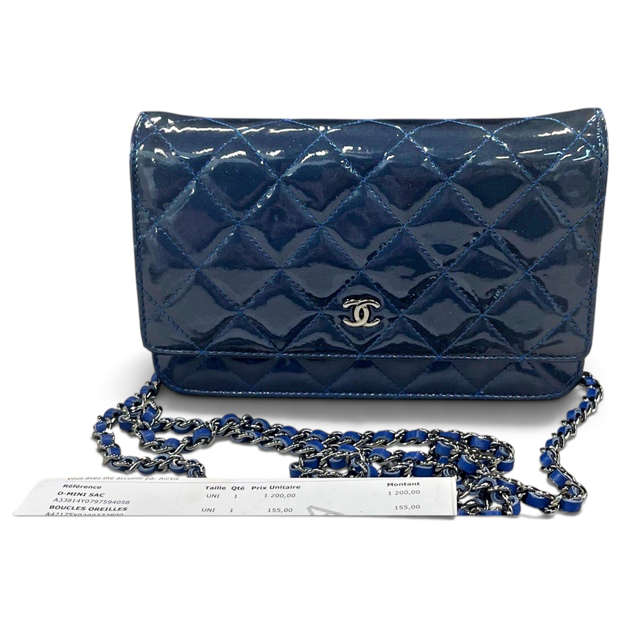 Wallet On Chain Timeless/Classique patent leather crossbody bag