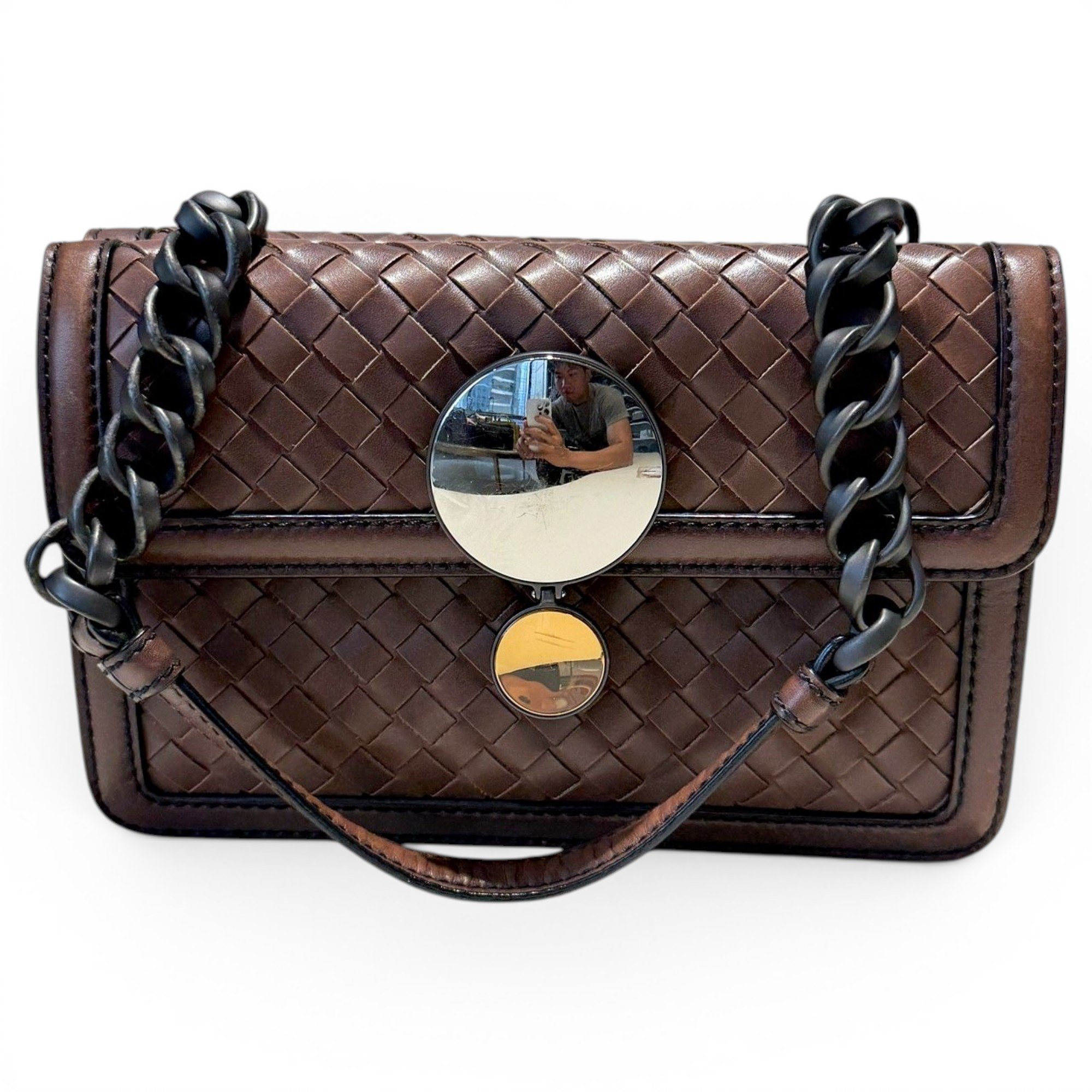 Mount leather handbag