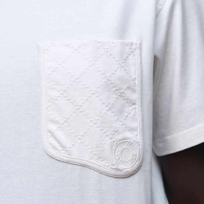 Blanc Maxi Embroidered Pocket T-shirt