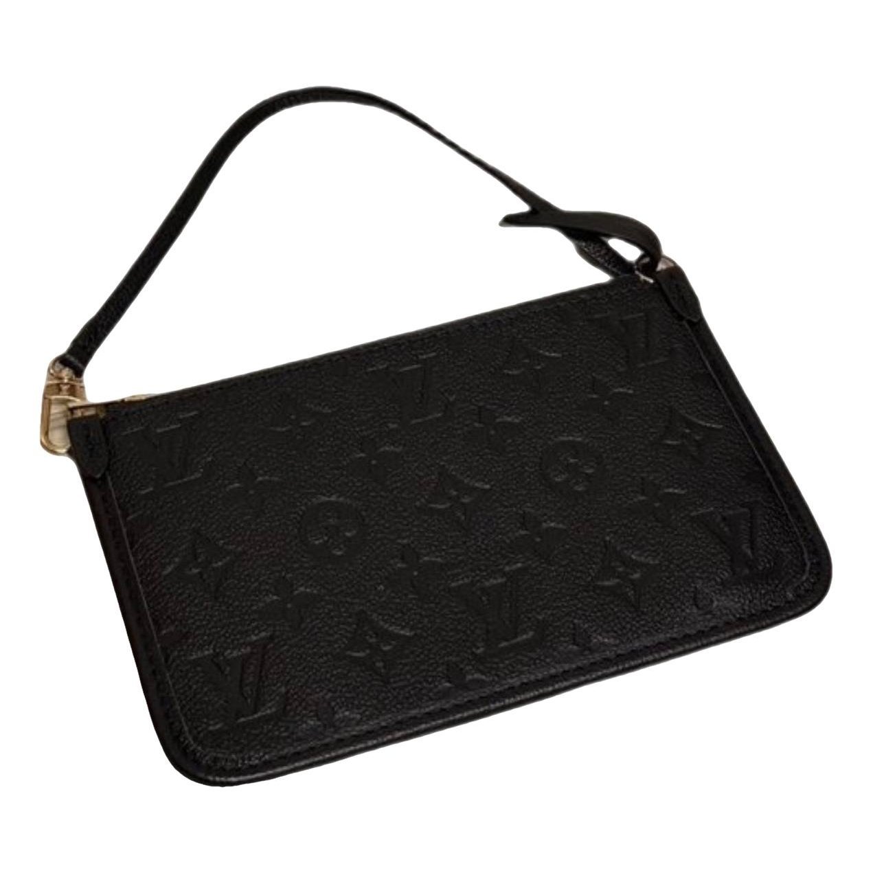 Leather clutch bag