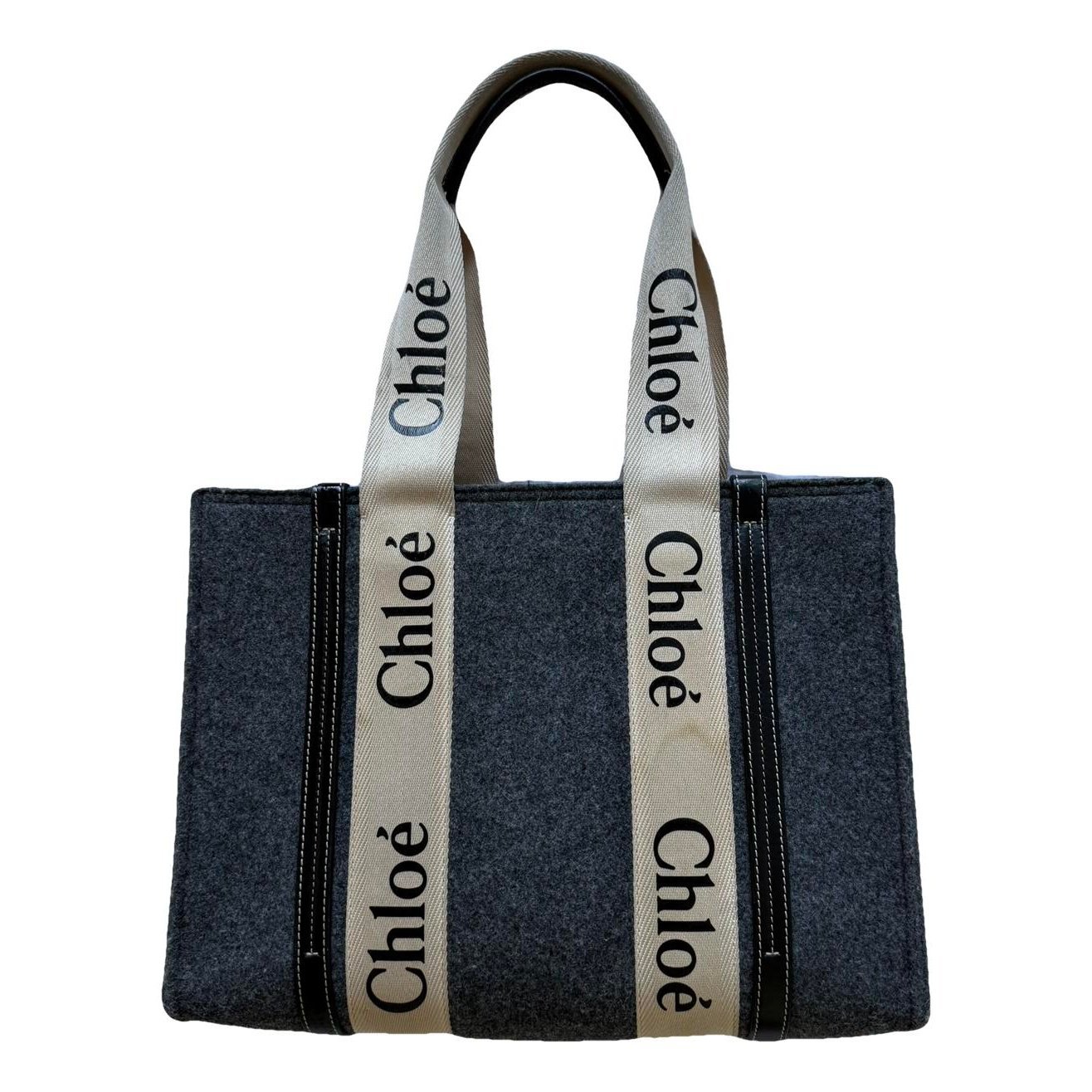 Woody wool tote