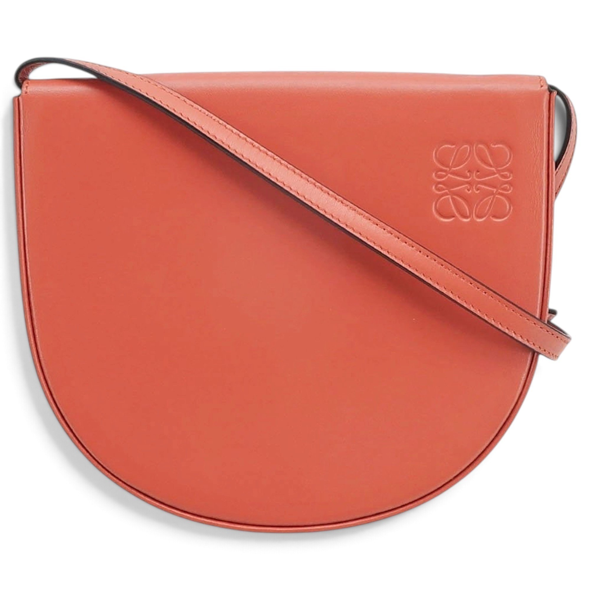 Heel leather handbag