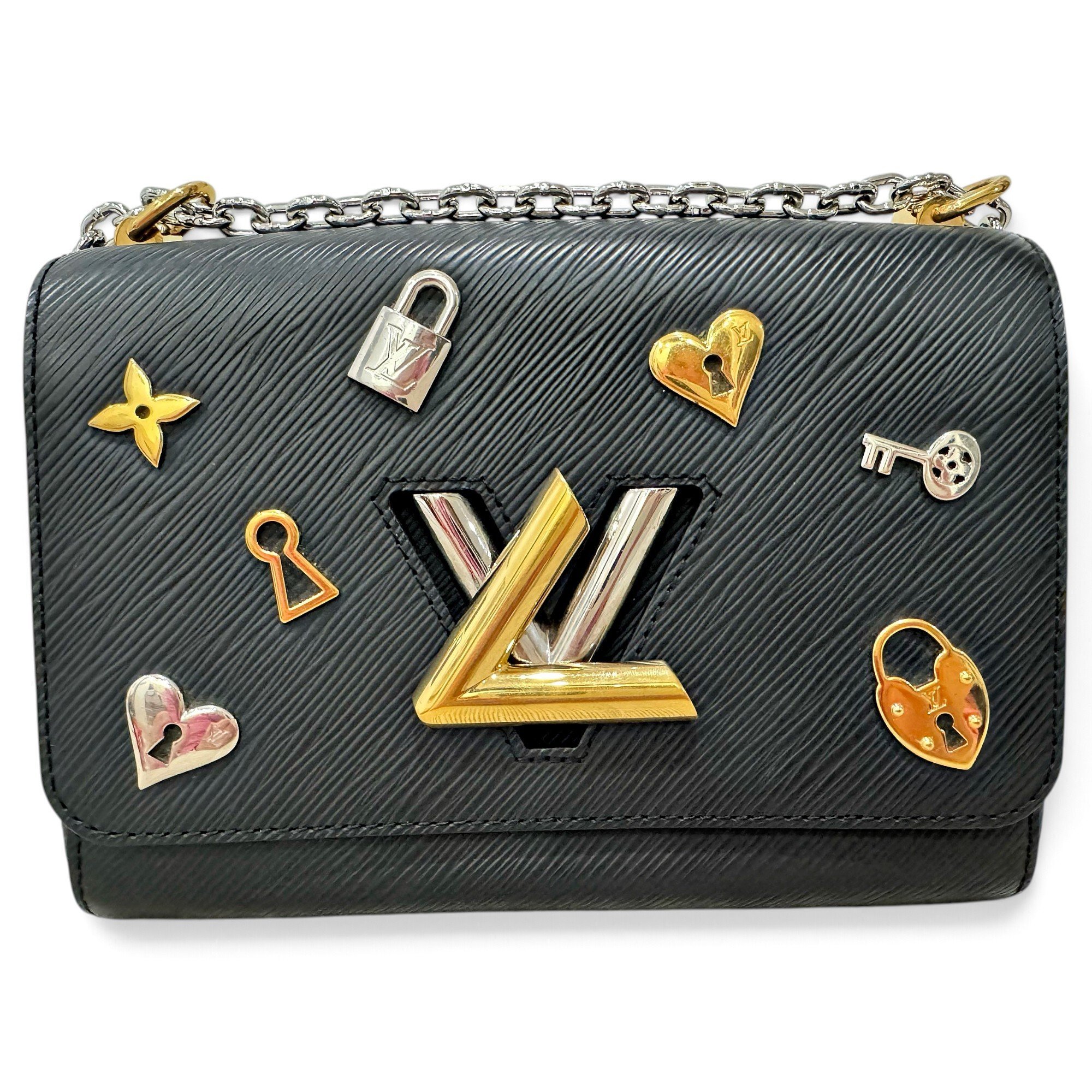 Twist leather crossbody bag