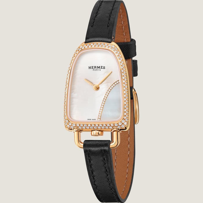 Sans Coloris Galop d'Hermès Watch, Medium Model, 32 MM