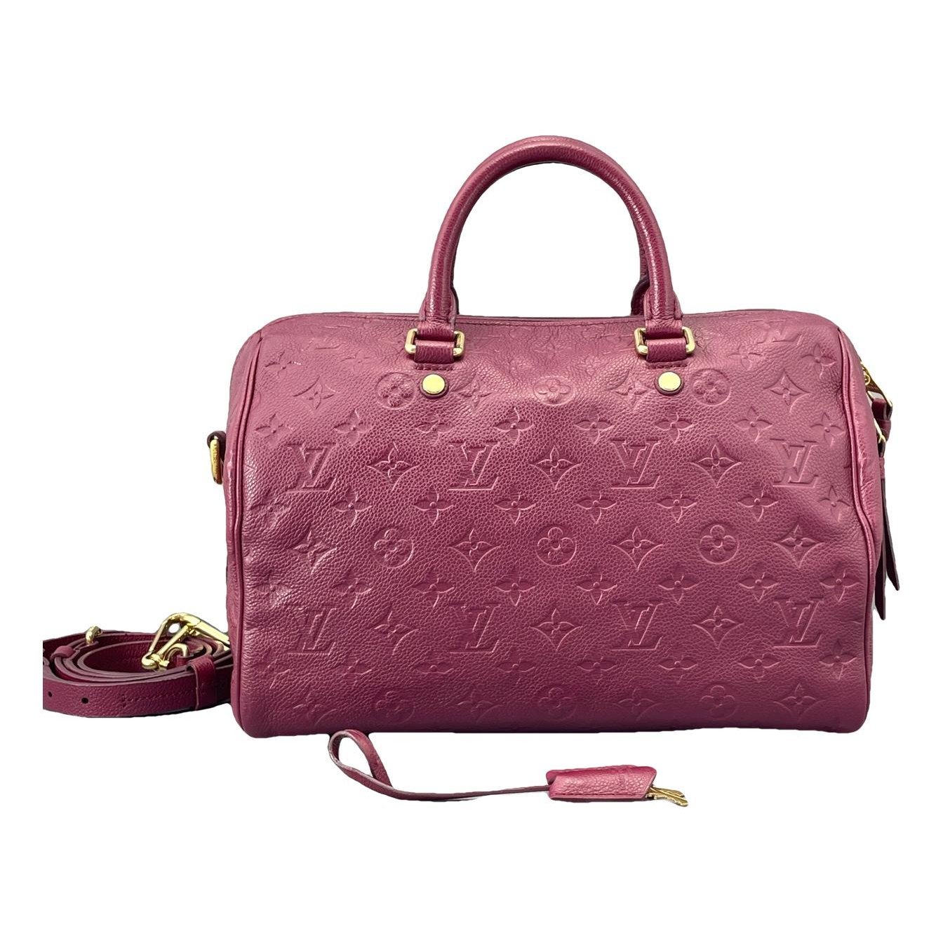 Speedy leather handbag