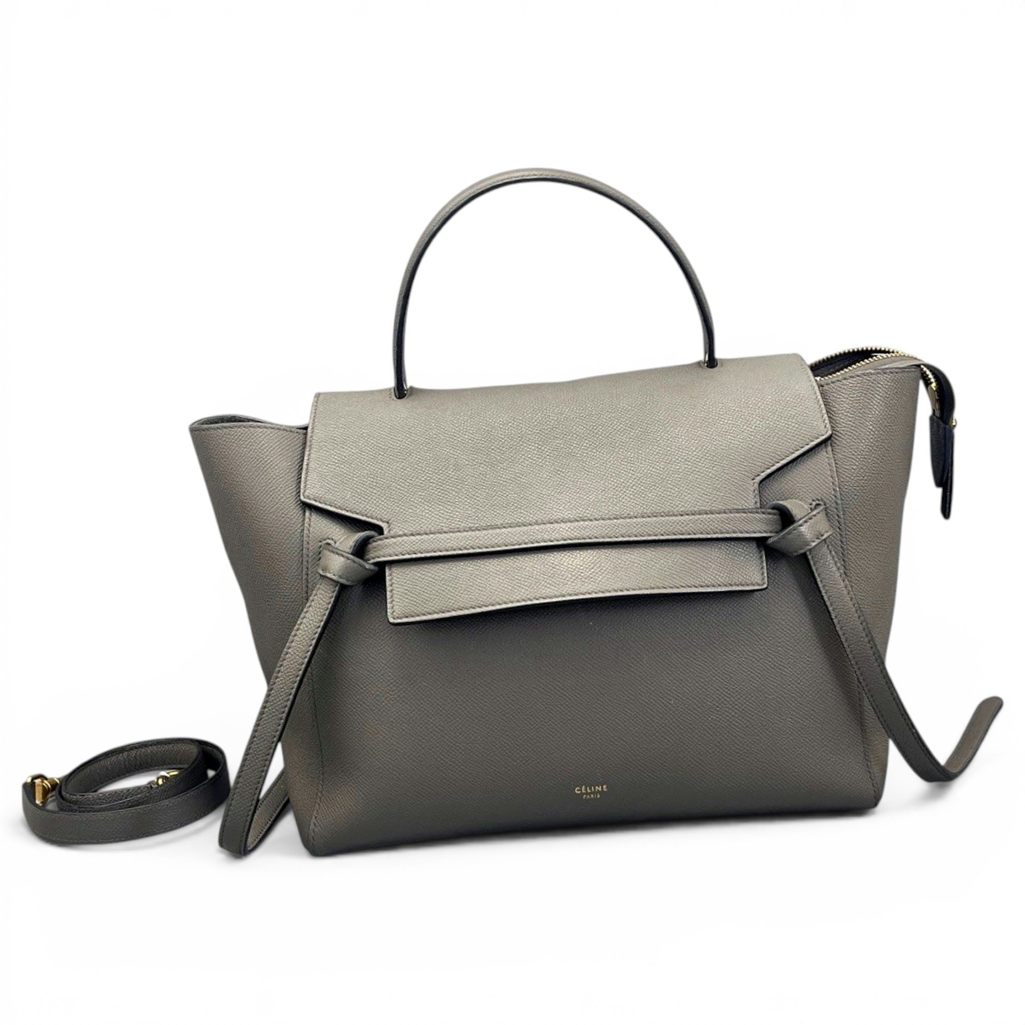 Belt leather handbag