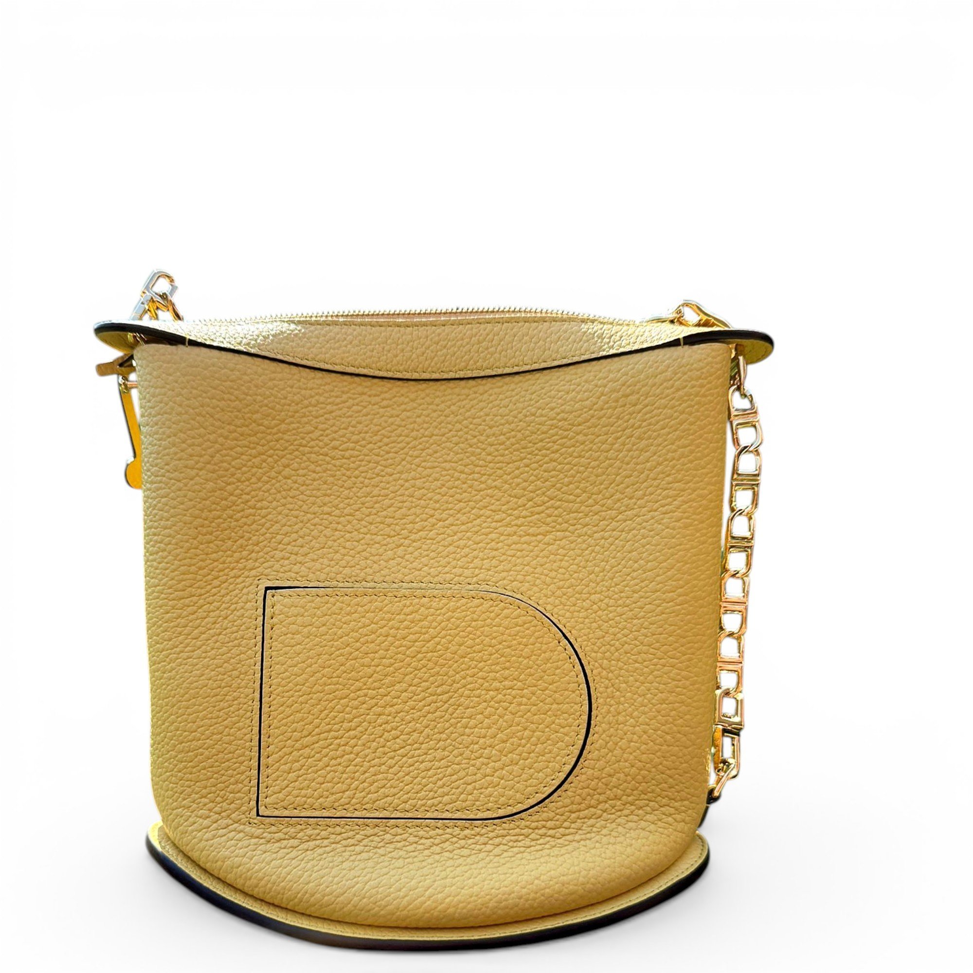 Pin leather handbag