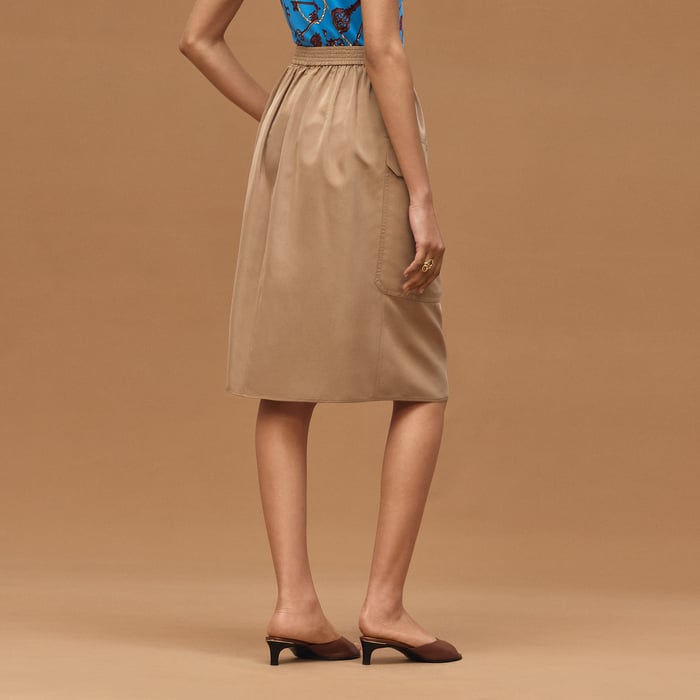 Beige Zénith Wrap Skirt