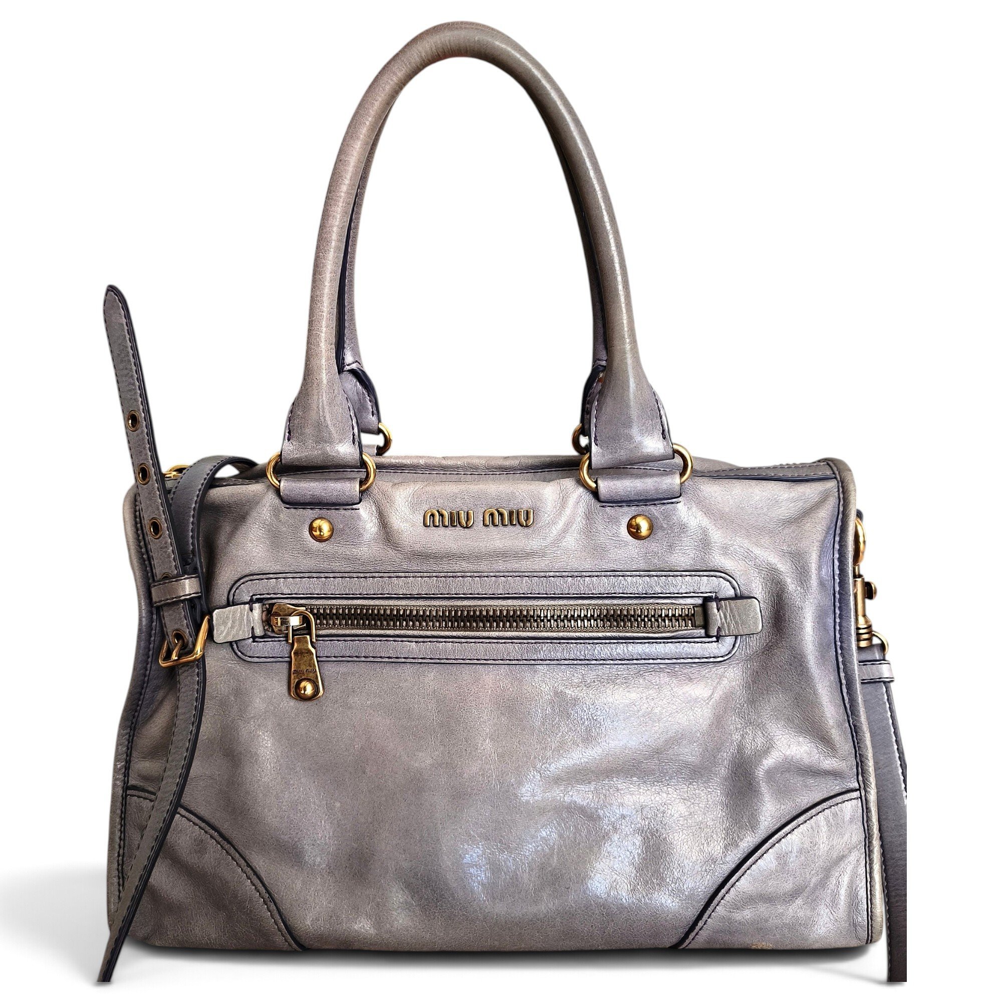 Vitello leather crossbody bag