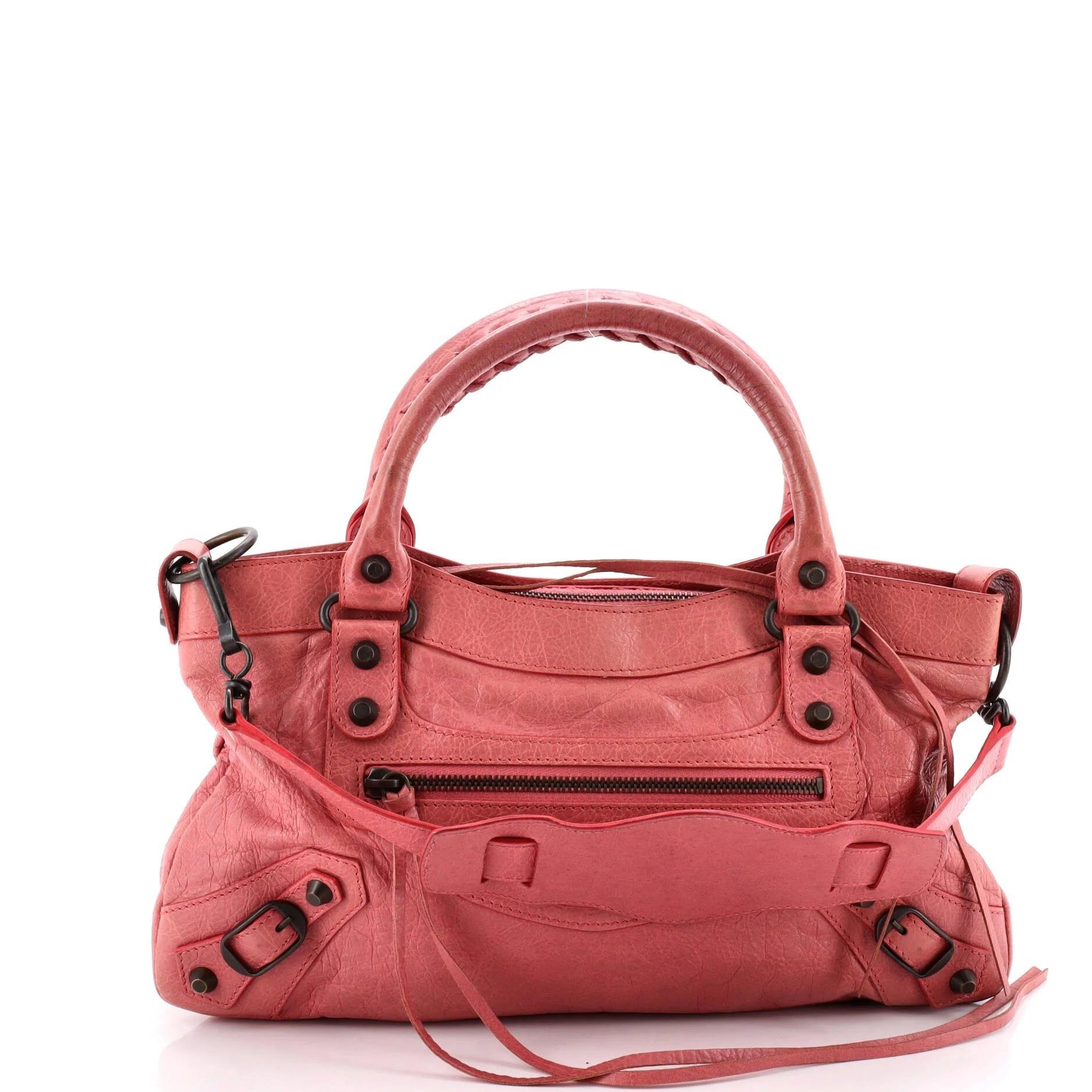 Leather handbag