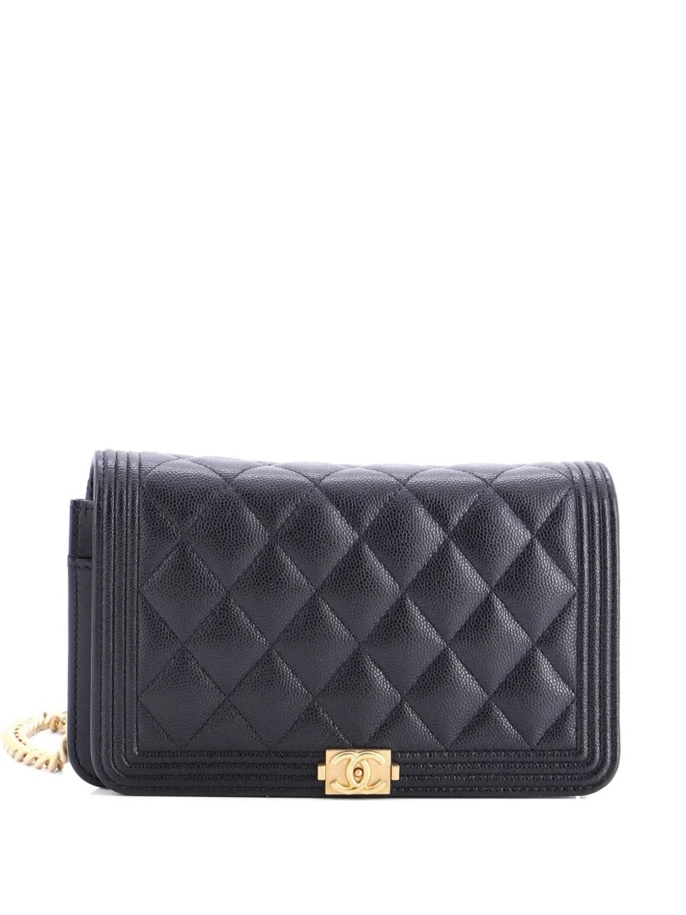 Boy Wallet on Chain Quilted Caviar crossbody bag