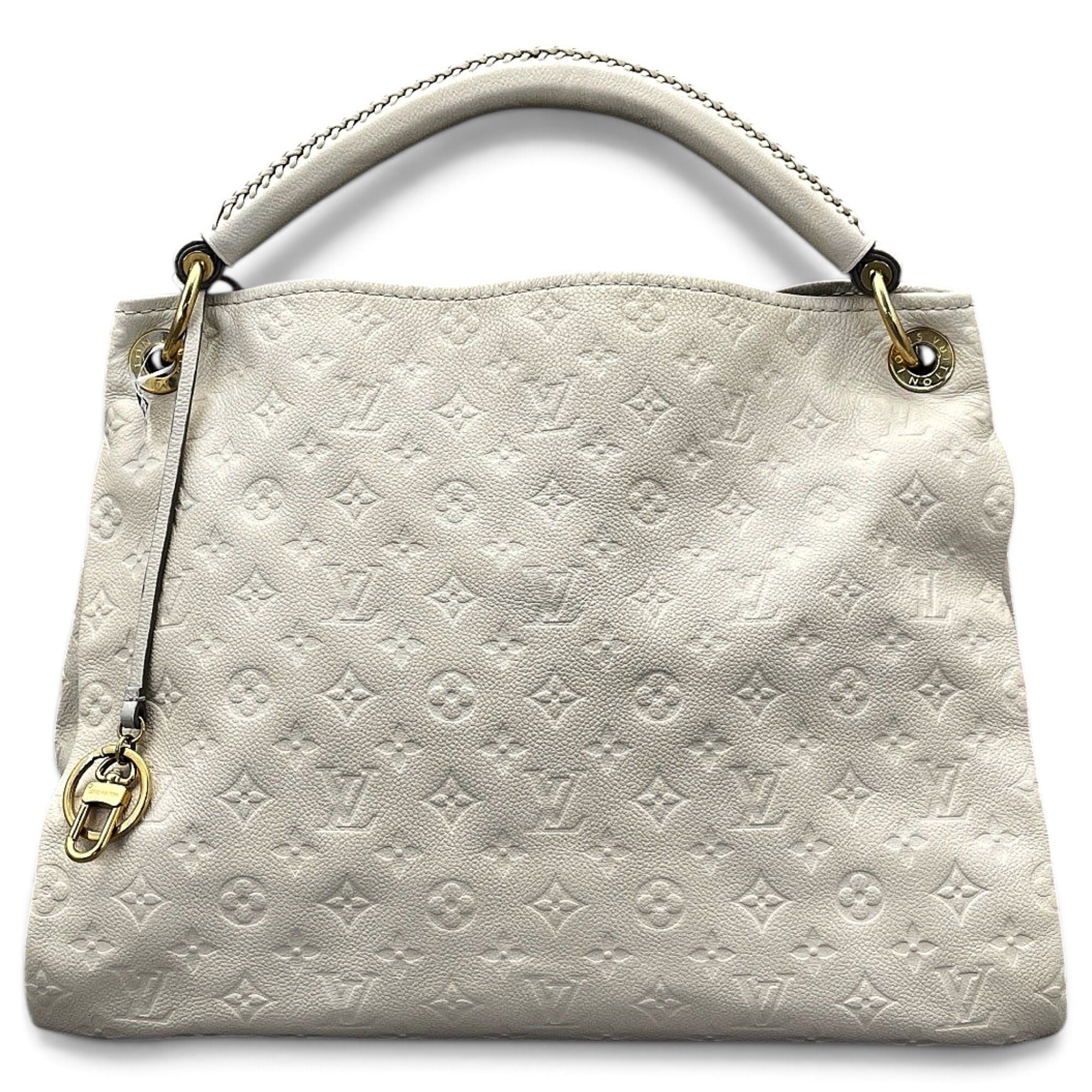Artsy leather handbag