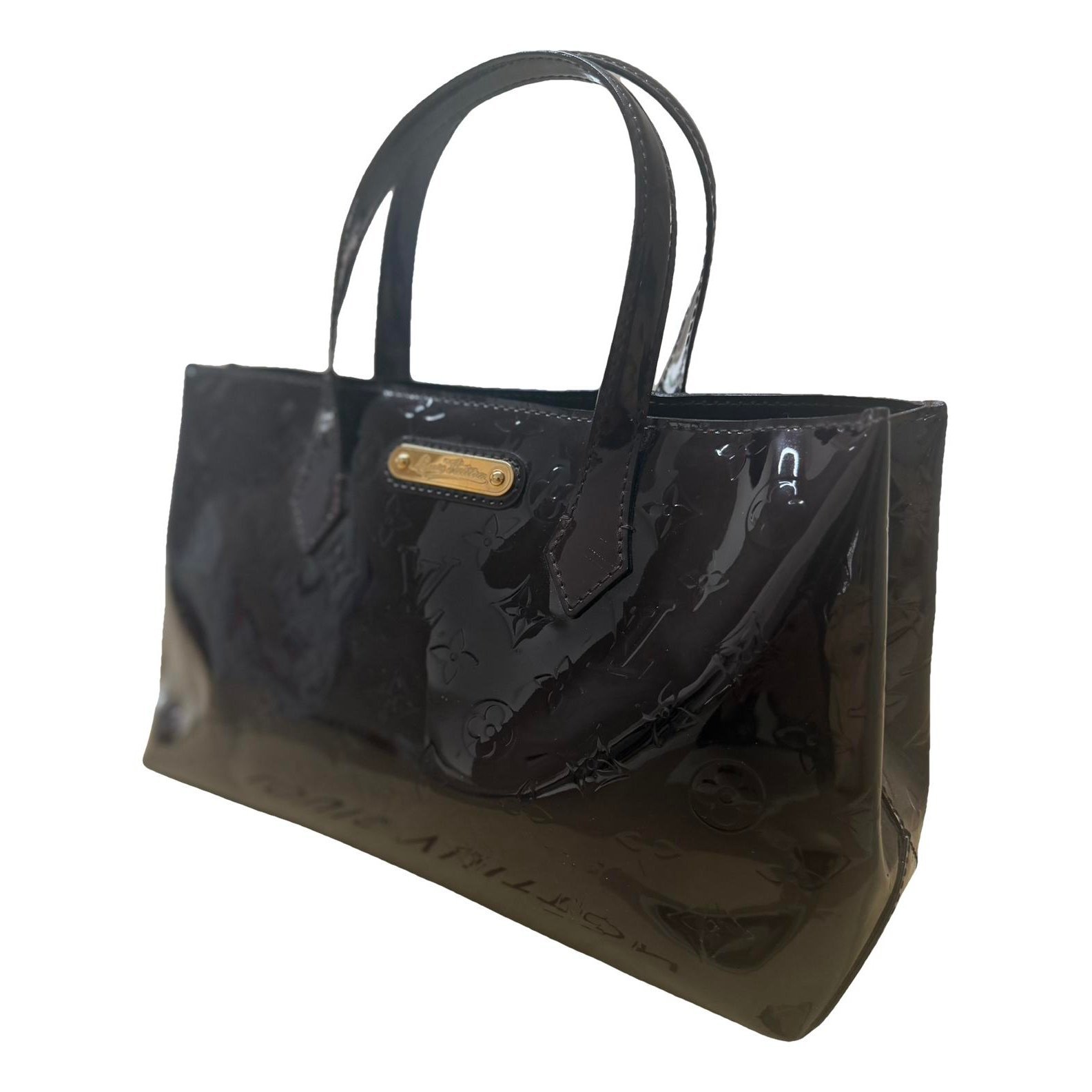 Wilshire patent leather handbag