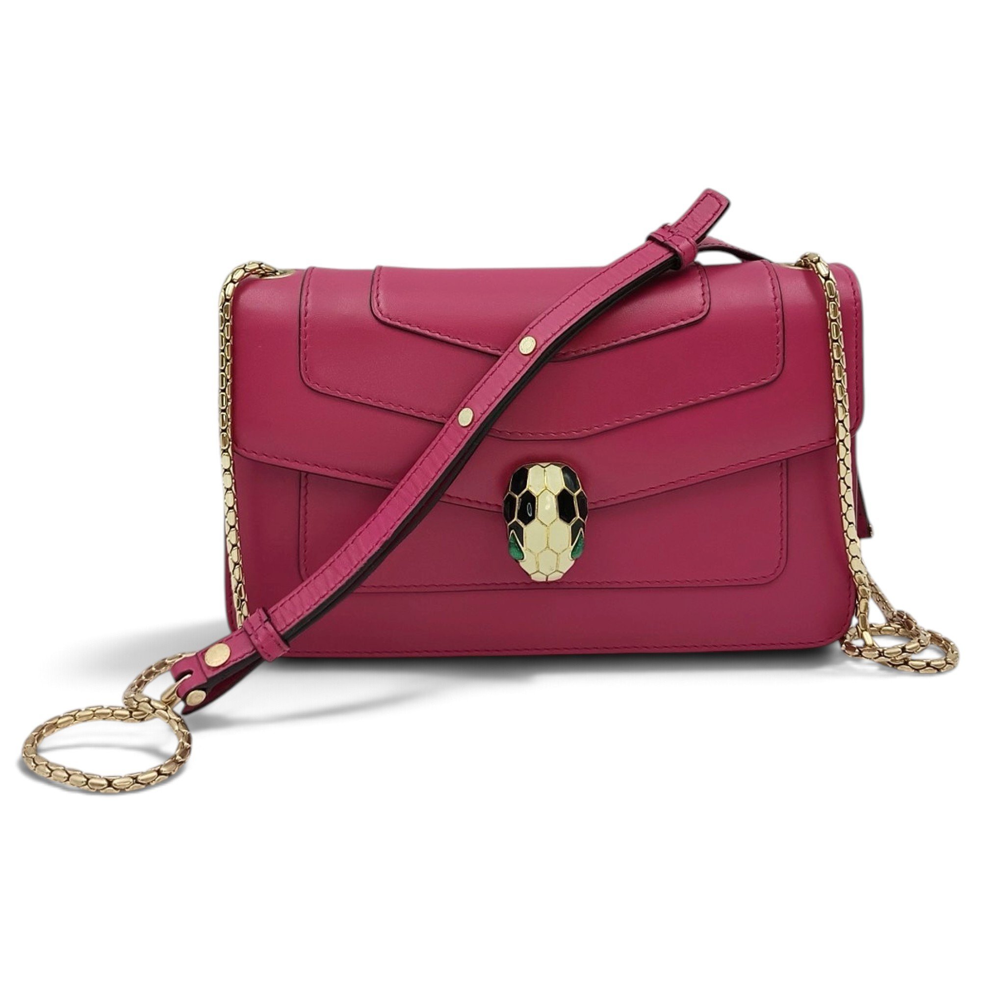 Serpenti leather handbag