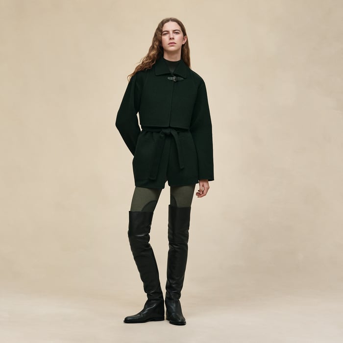 Vert Anglais Trench Modular Cashmere Coat