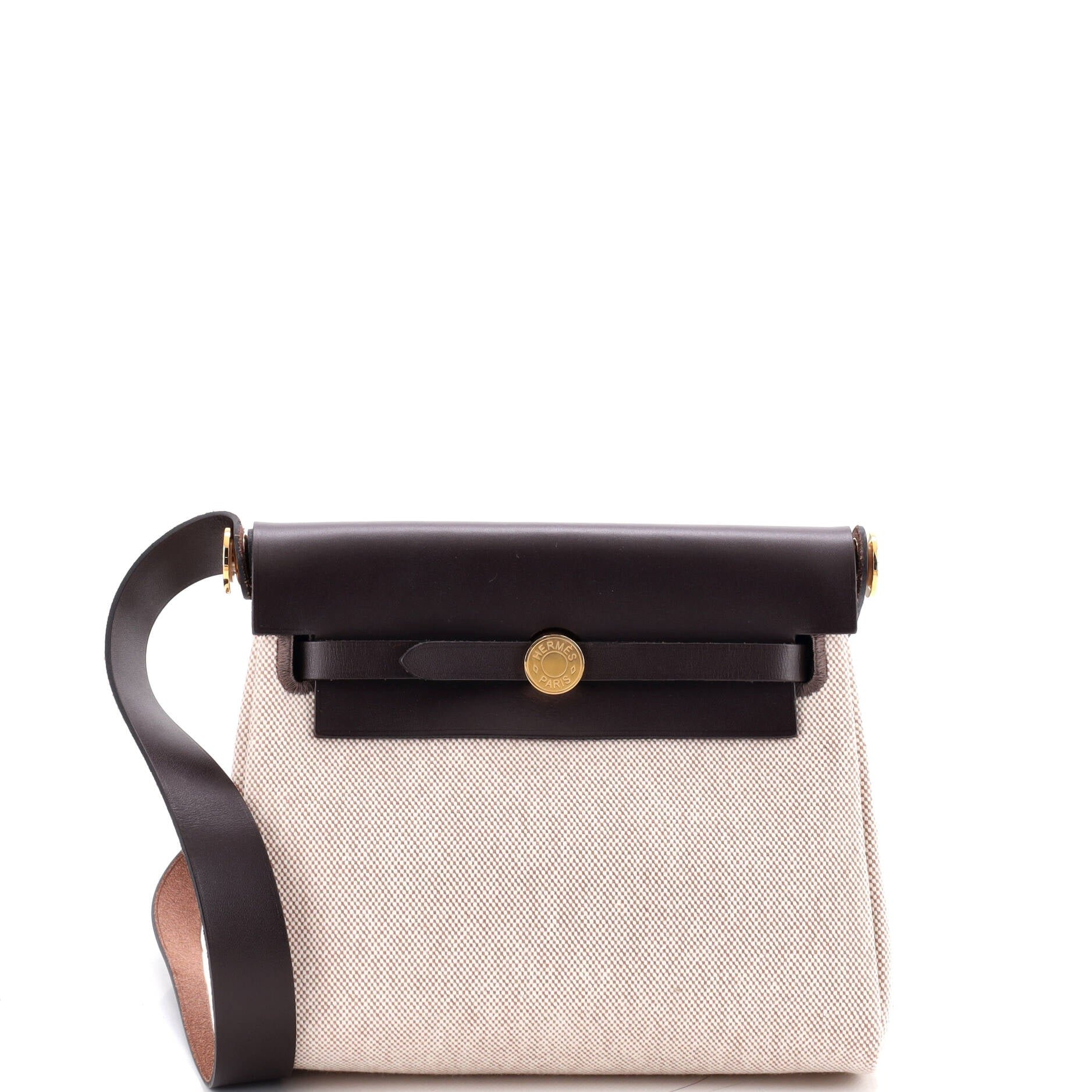 Herbag Zip Toile and Leather 20