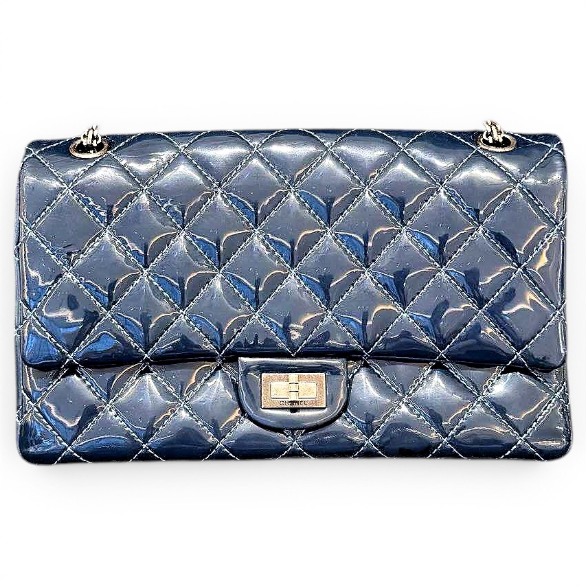 2.55 patent leather handbag