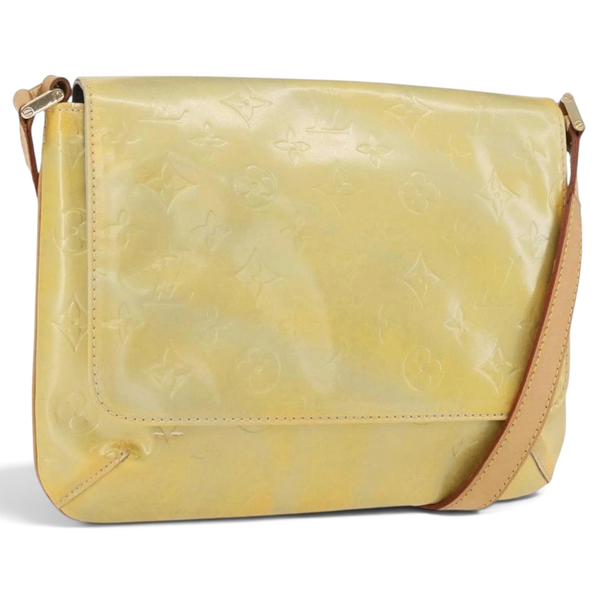 Patent leather handbag