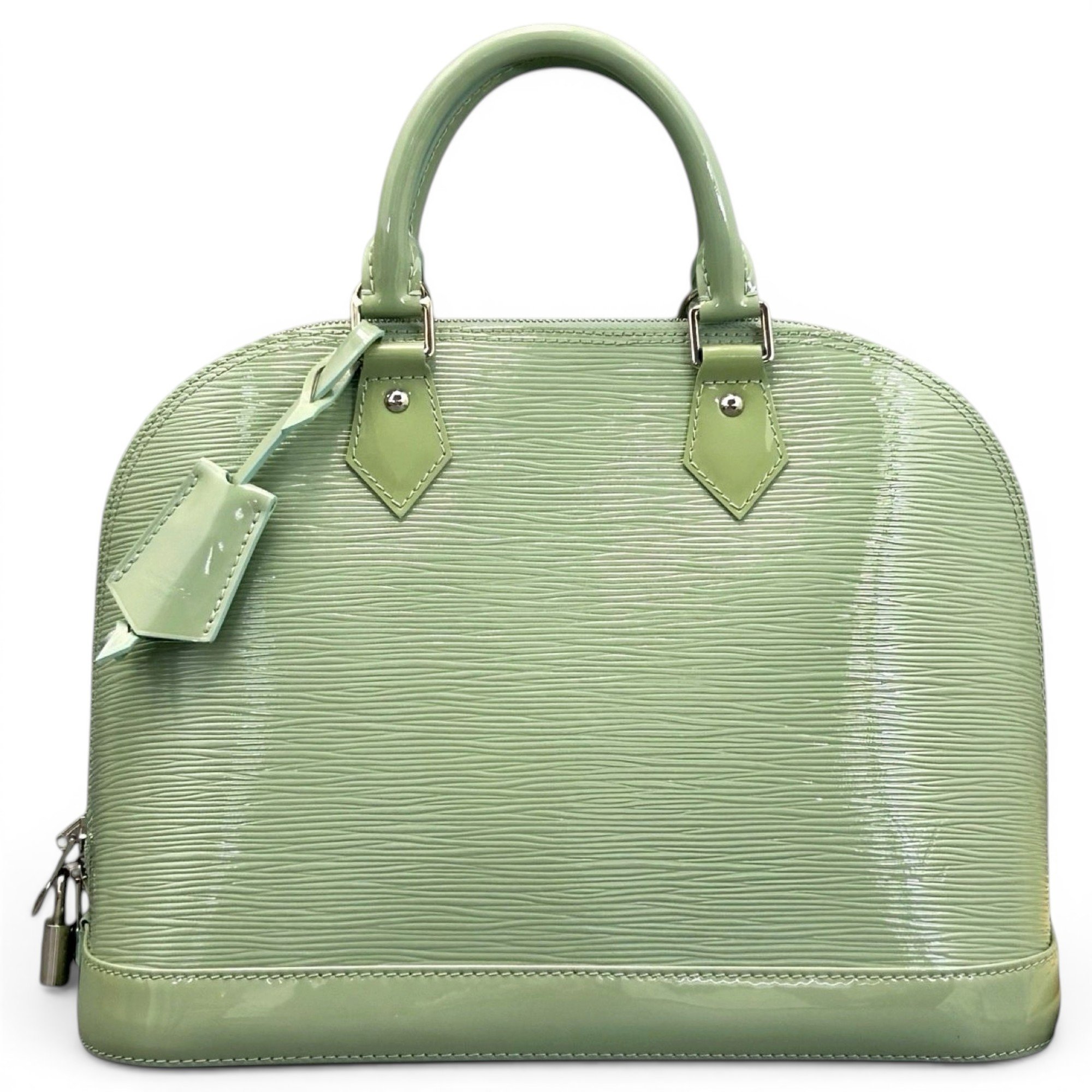 Louis Vuitton Alma patent leather handbag