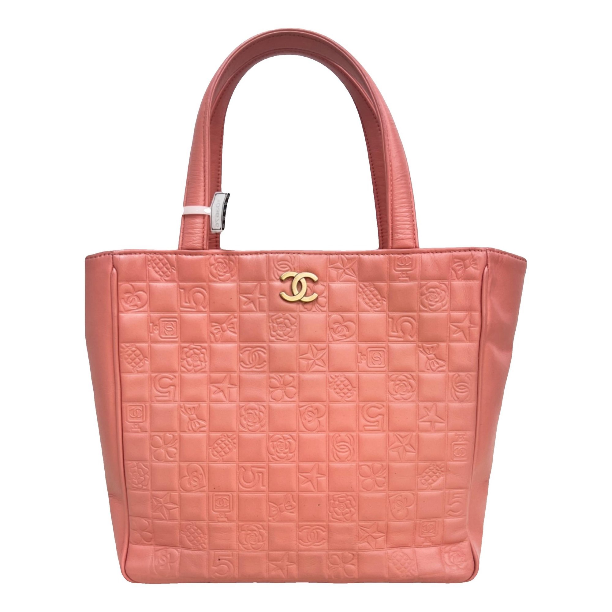 Vintage CC Chain leather tote