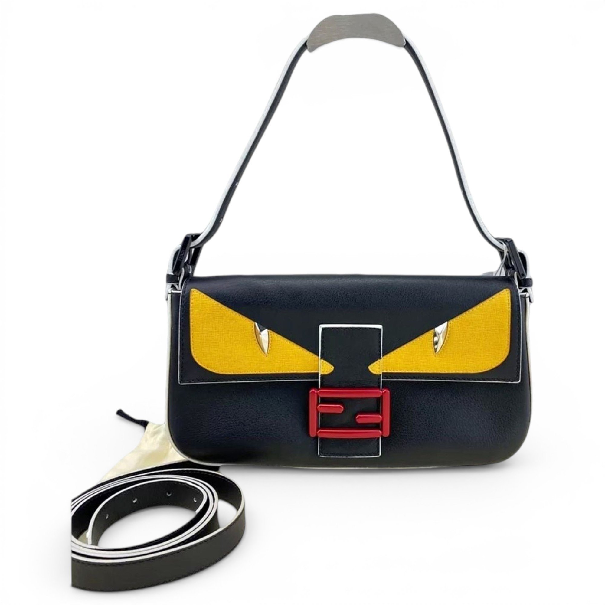 Baguette leather handbag