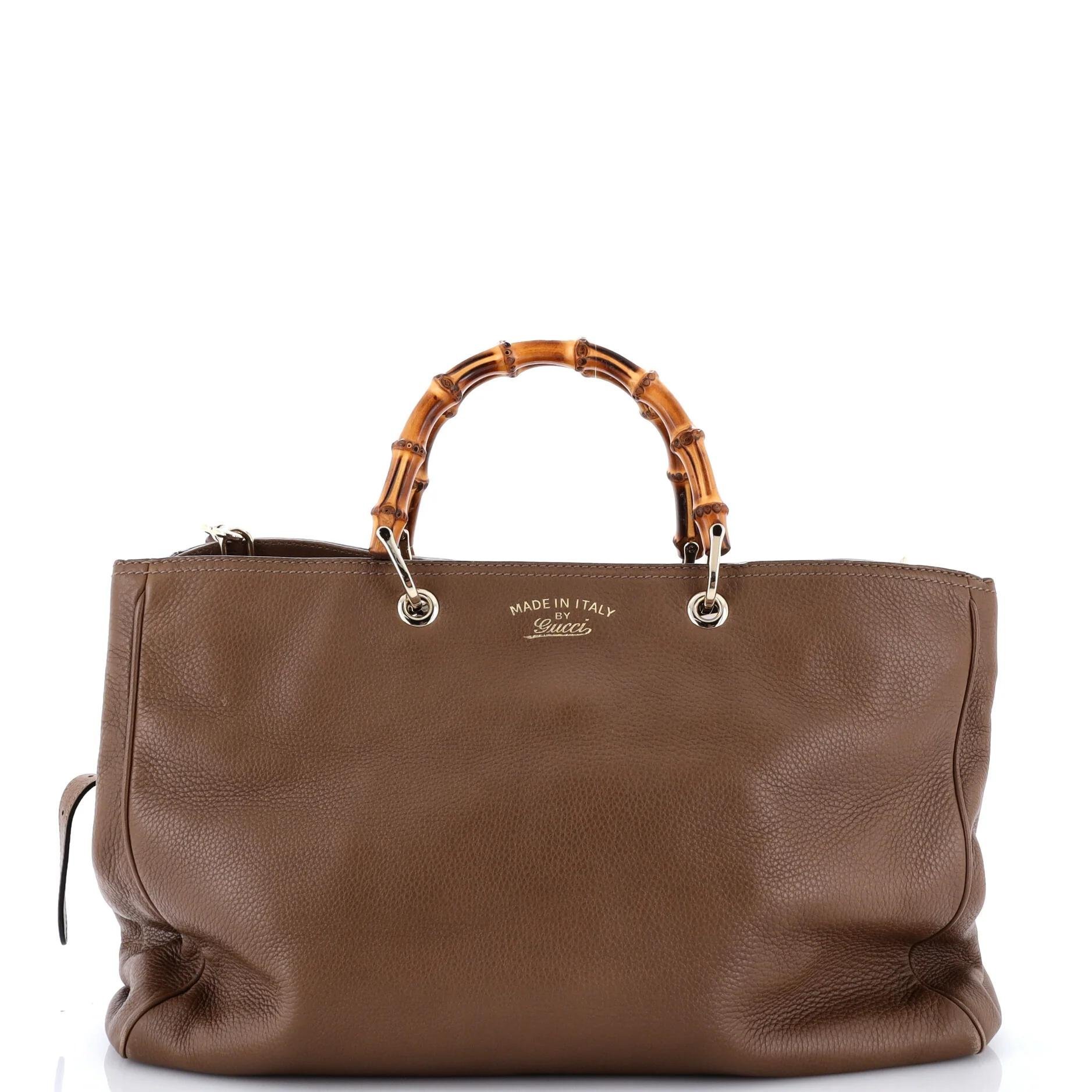 Leather tote
