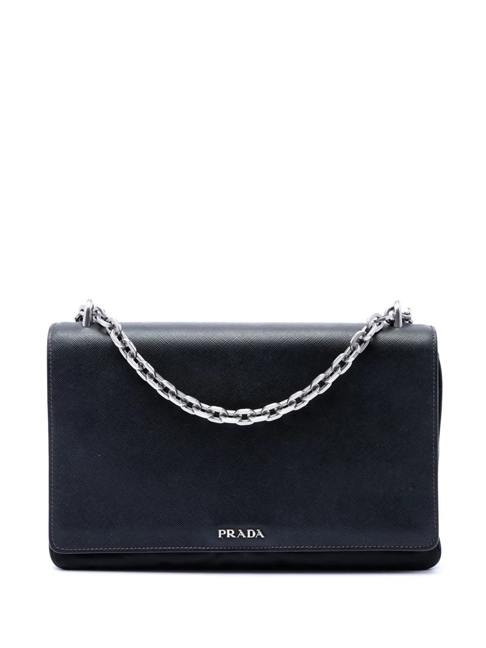 2010-2026 Saffiano Lux and Tessuto Chain crossbody bag