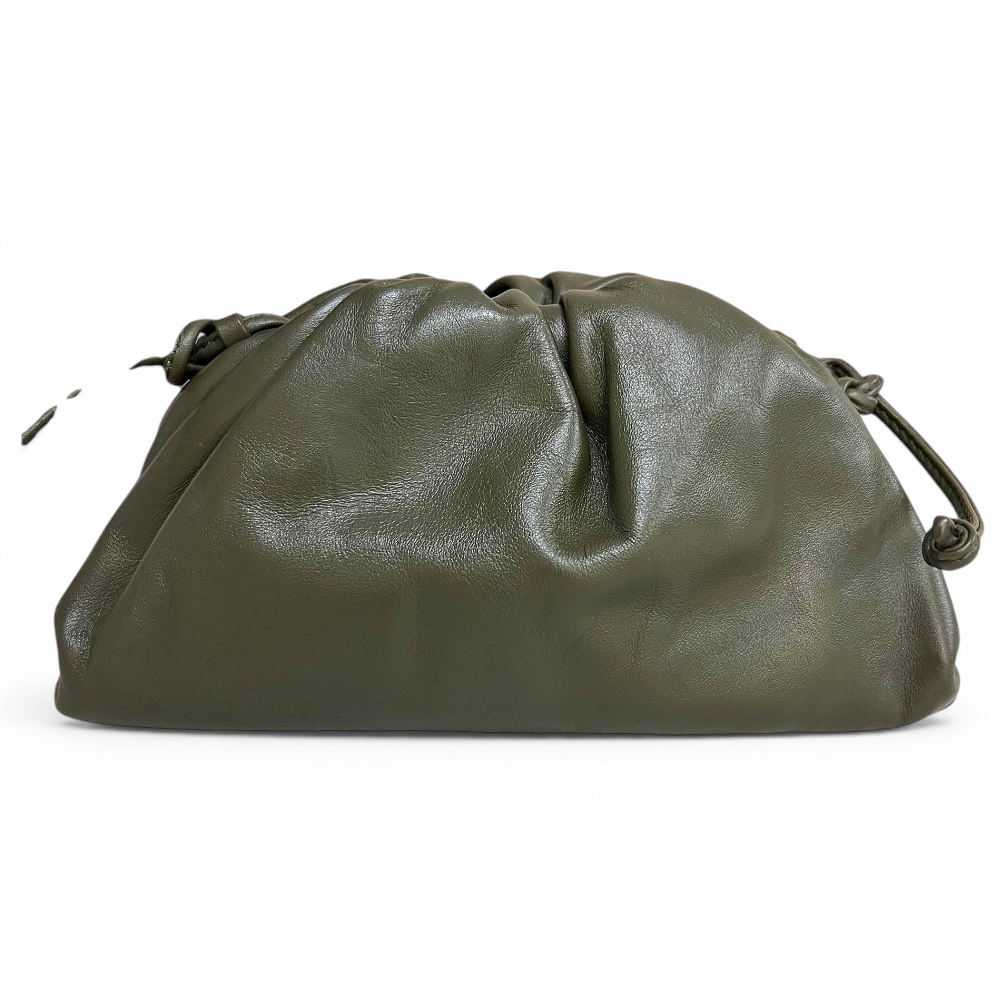 Pouch leather handbag