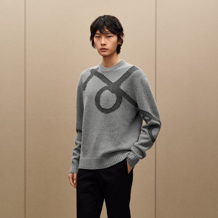 Flanelle "Maxi Mors Sellier" Crewneck Sweater