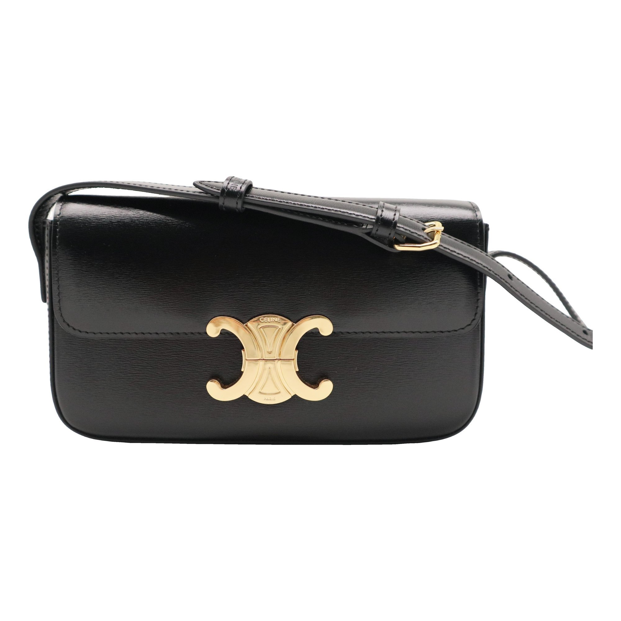 Triomphe leather handbag