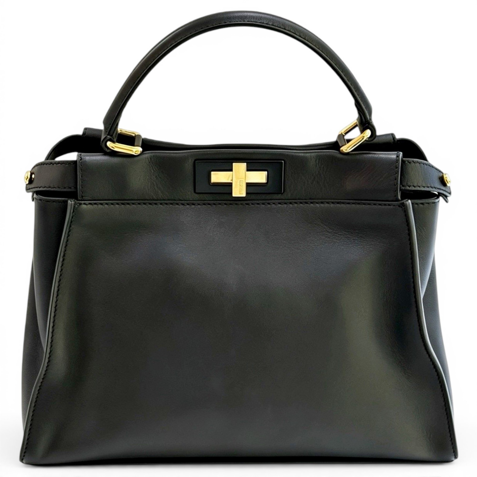 Peekaboo leather handbag