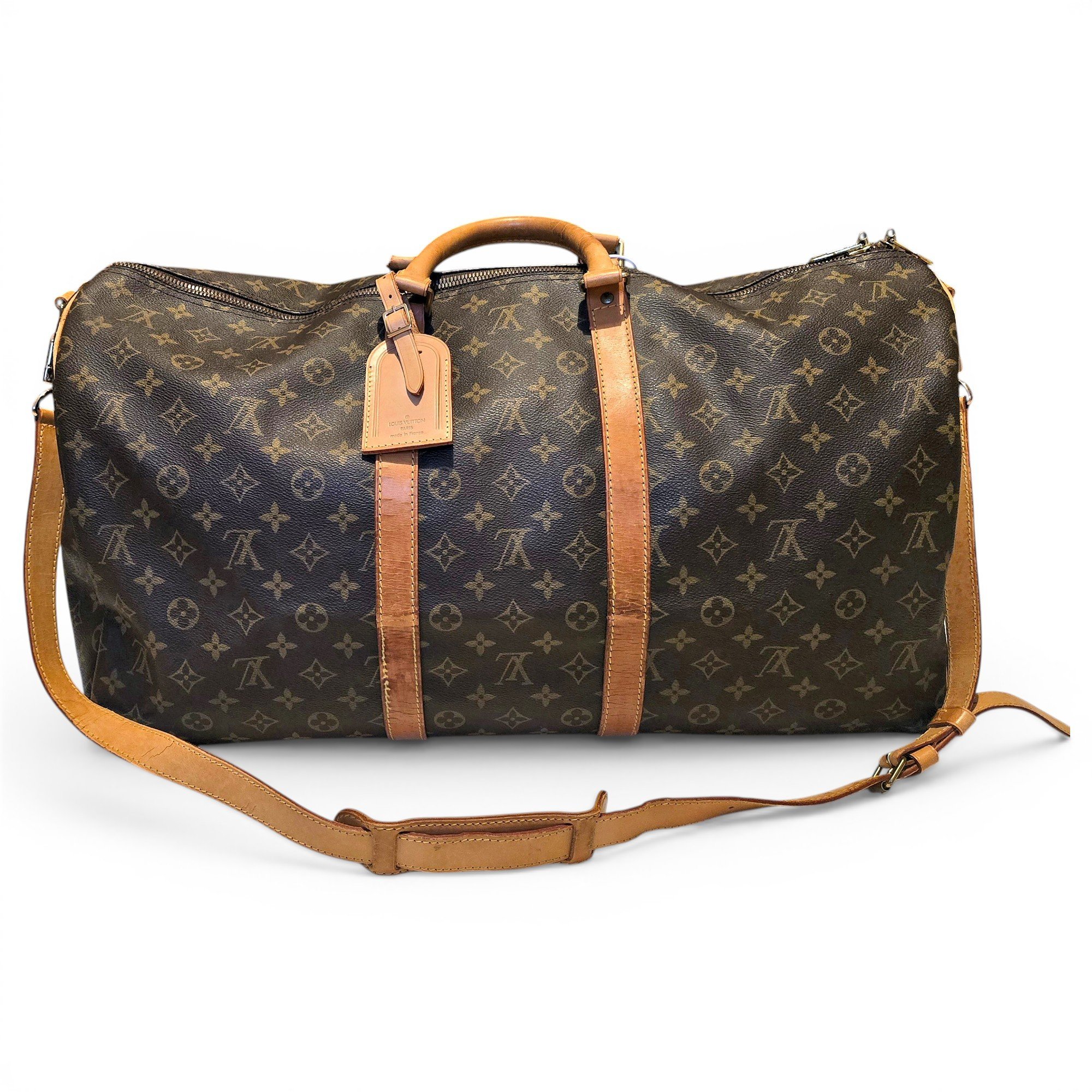 Louis Vuitton Keepall cloth travel bag