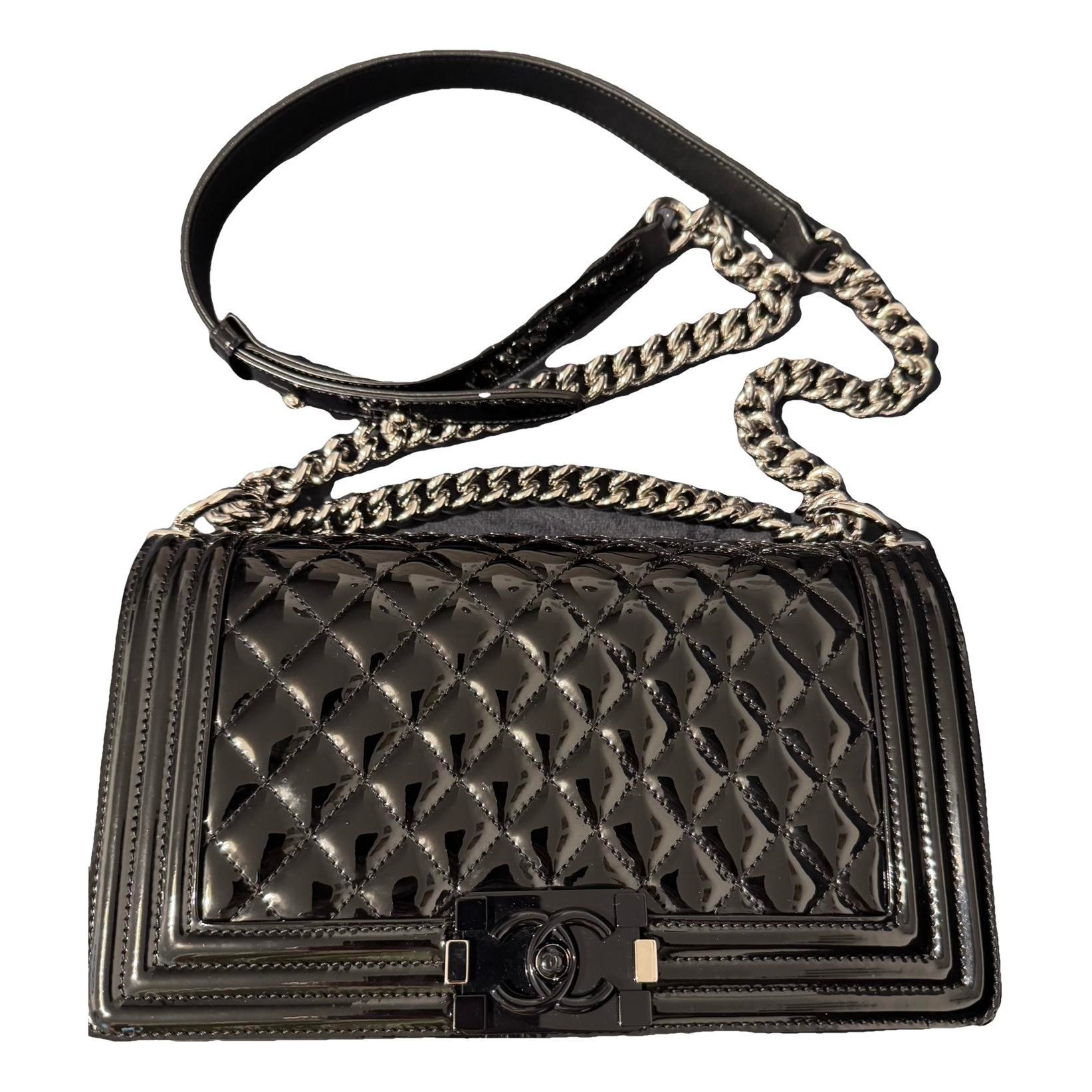Boy patent leather handbag