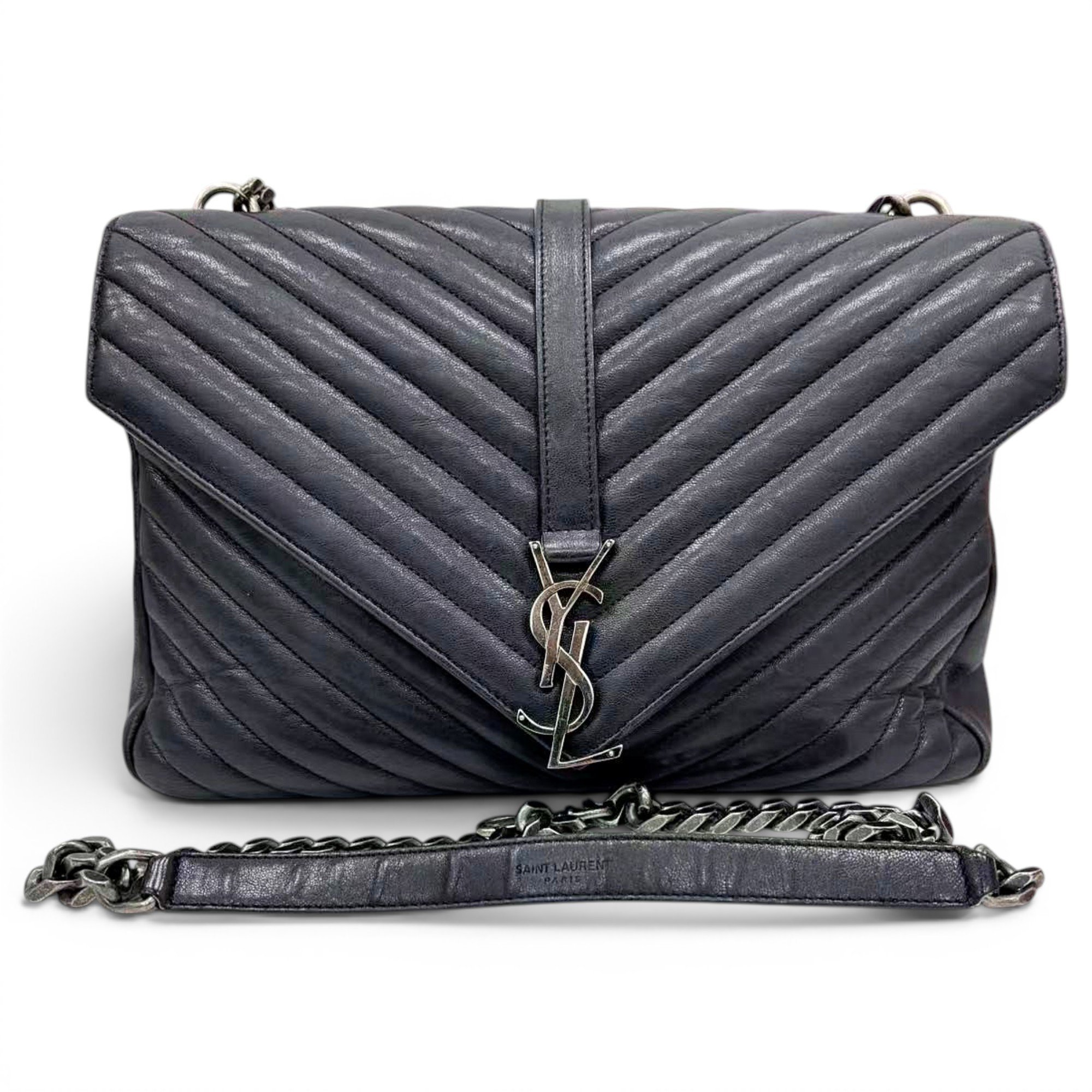 Collége monogramme leather handbag