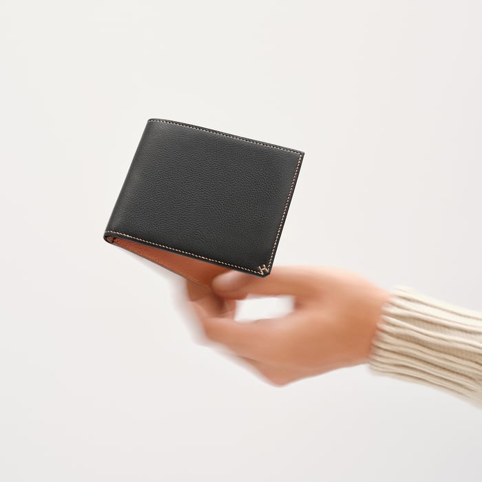 Noir H Sellier Compact Wallet
