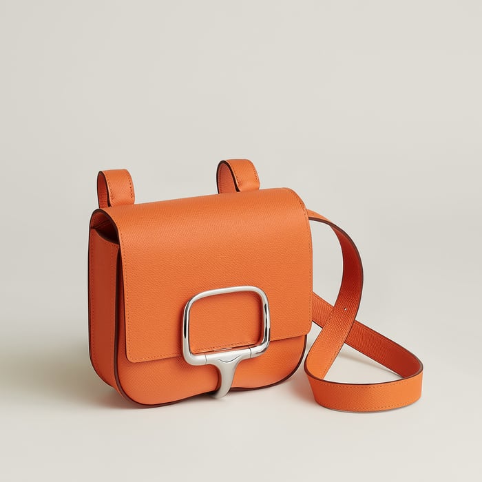 Orange Hermès Della Cavalleria Mini Bag II