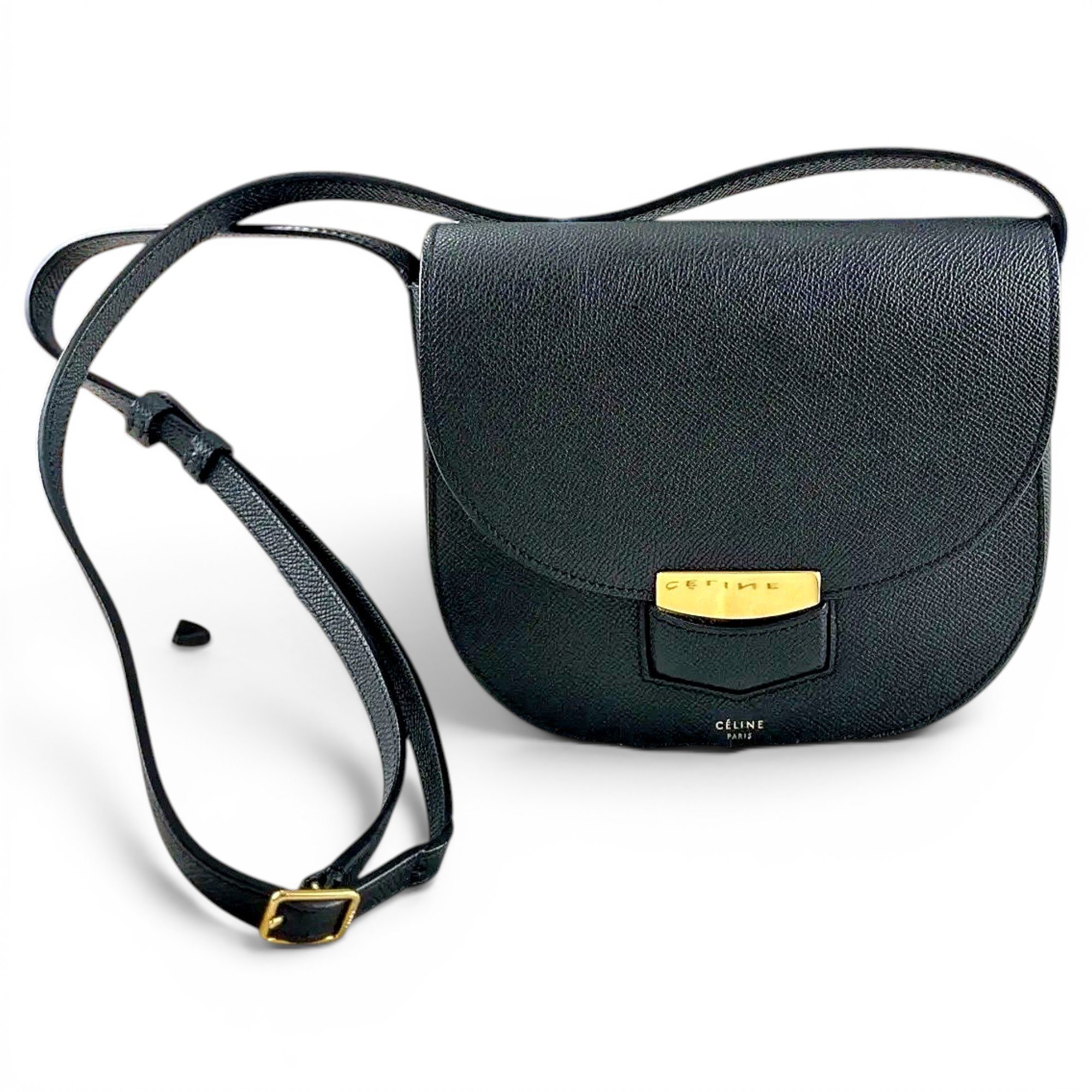 Trotteur leather handbag