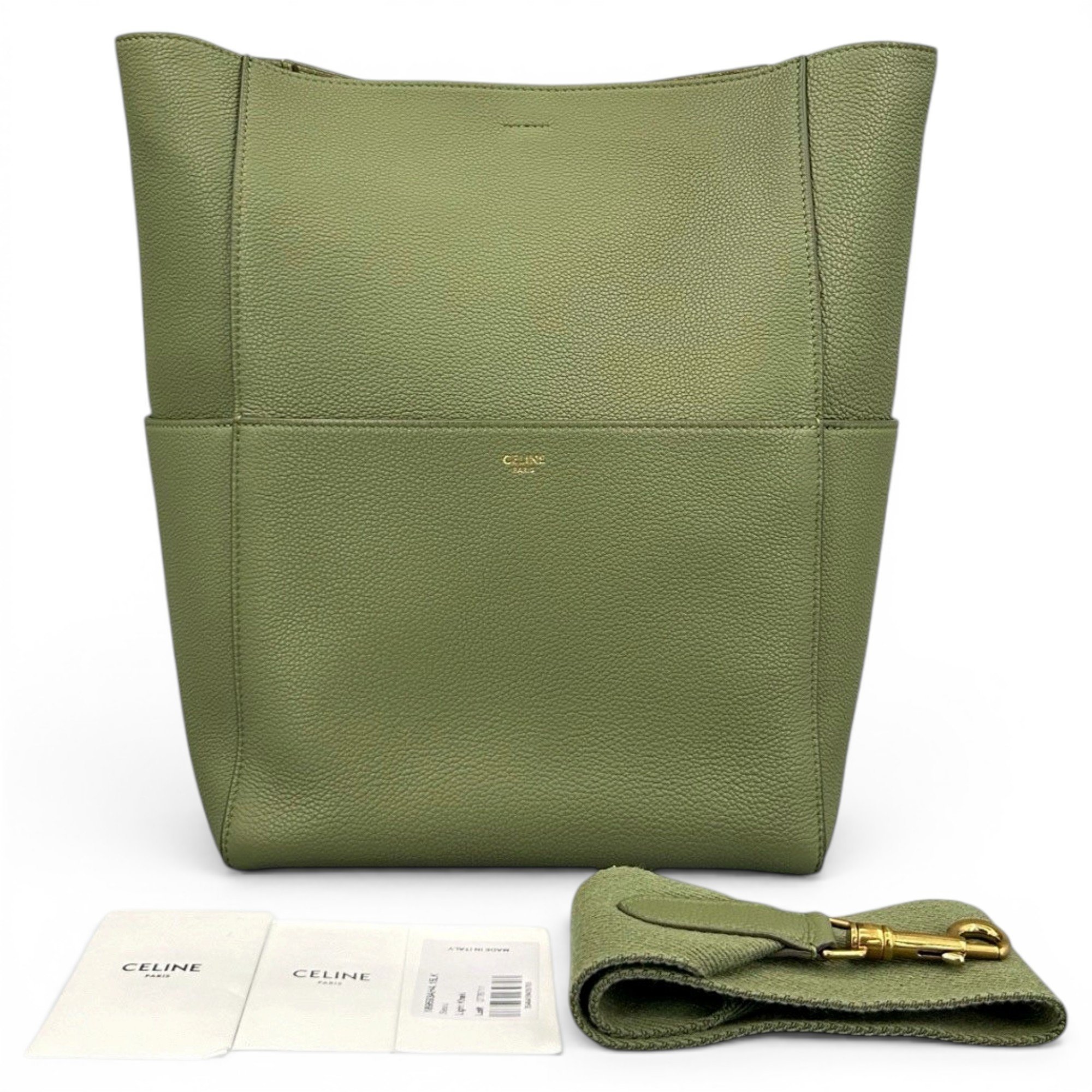 Seau Sangle leather handbag