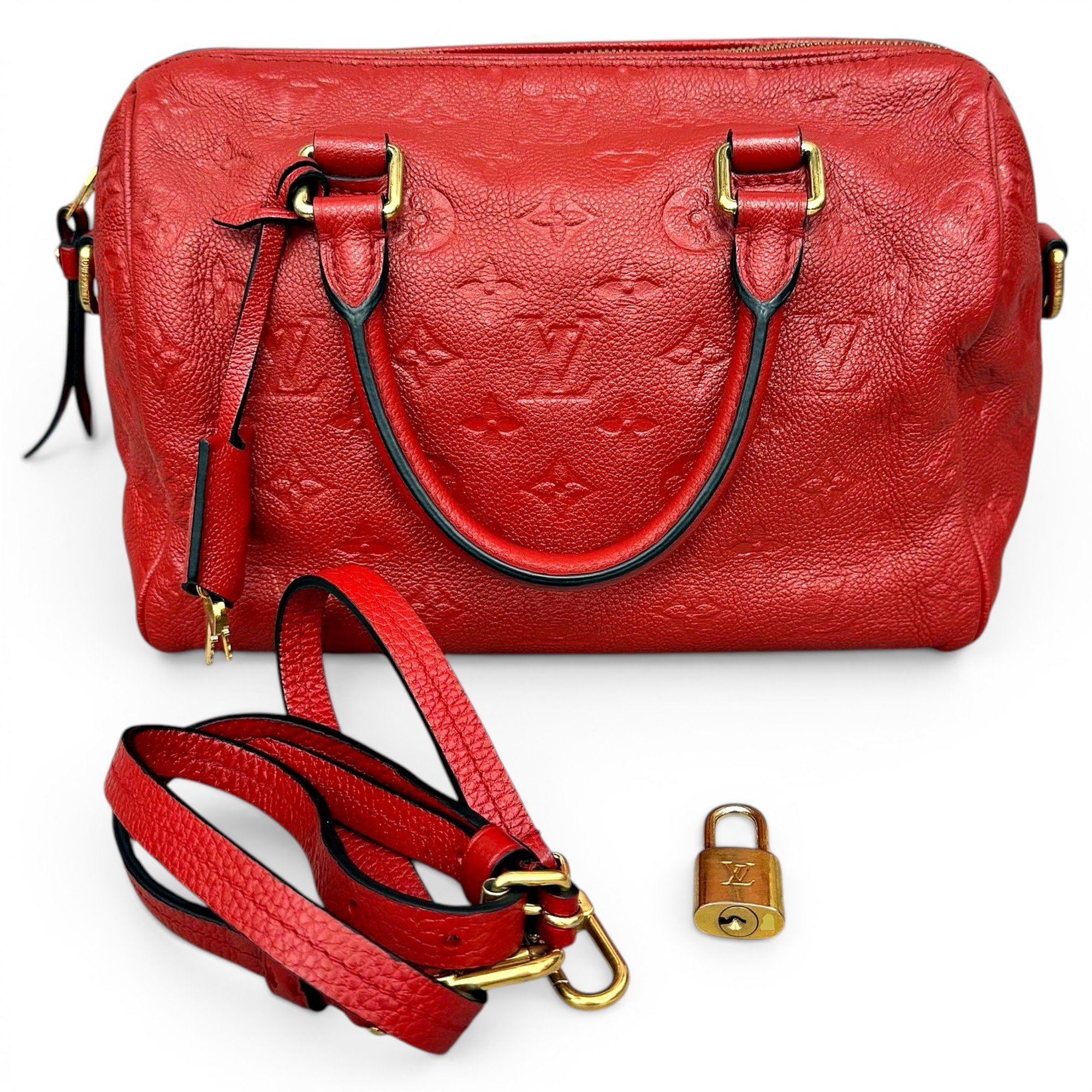 Speedy leather handbag